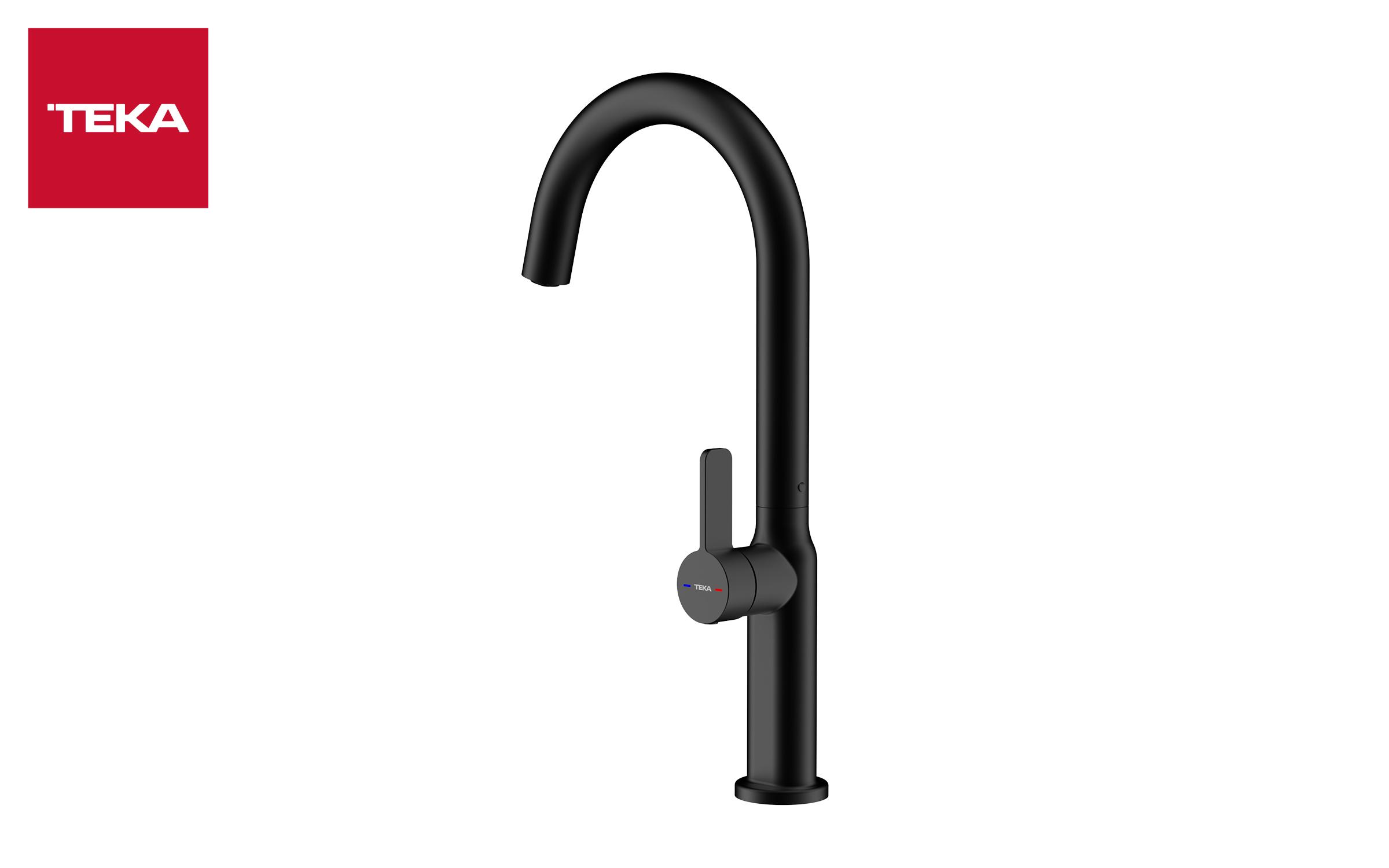 Mixer tap TEKA Oval 915, black  2