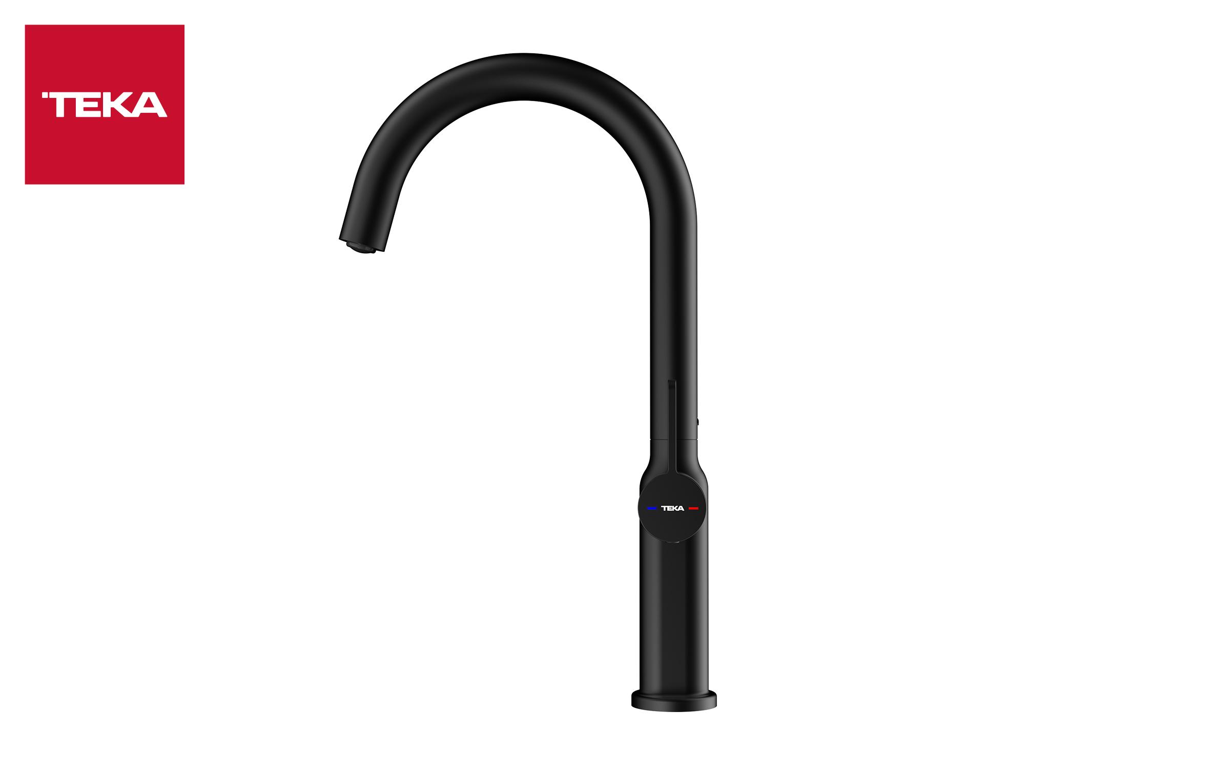 Mixer tap TEKA Oval 915, black  4
