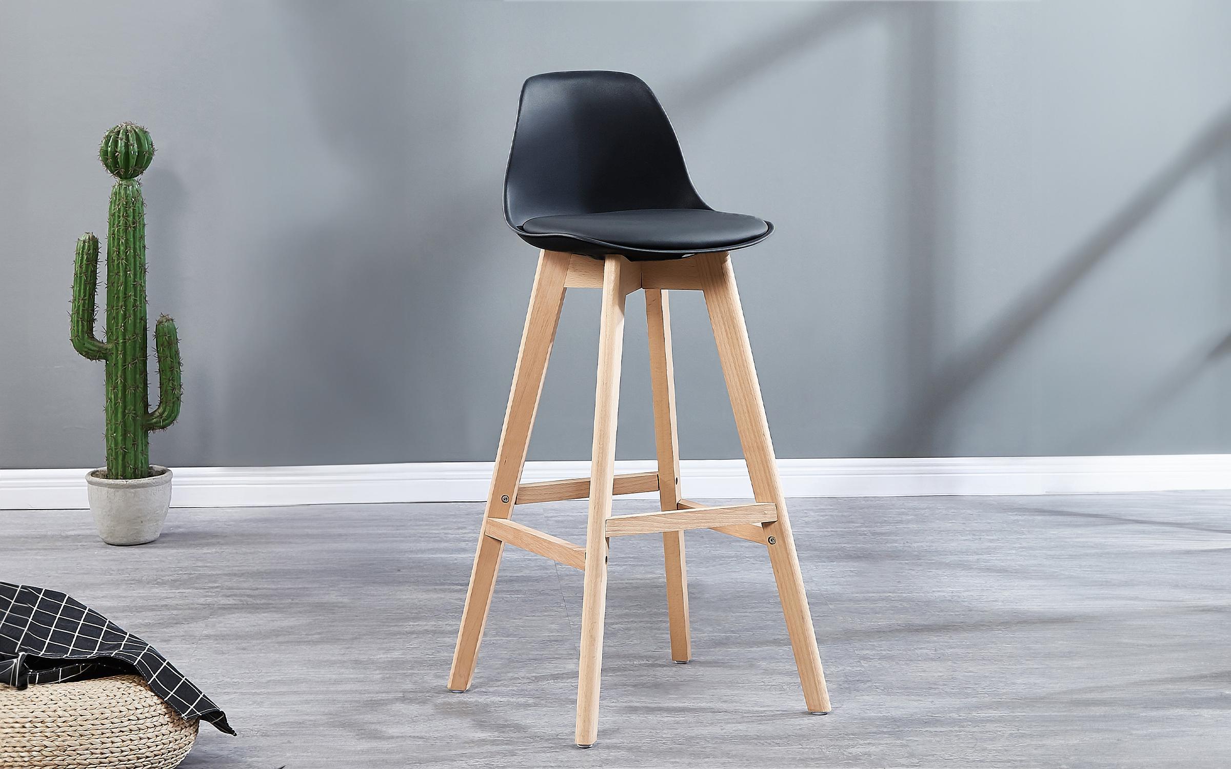 Bar chair Tielo, black  1