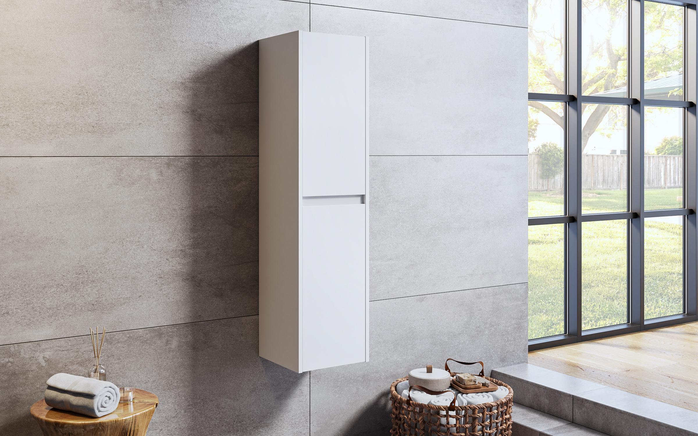 PVC bathroom column ICP 3012WT, white  1