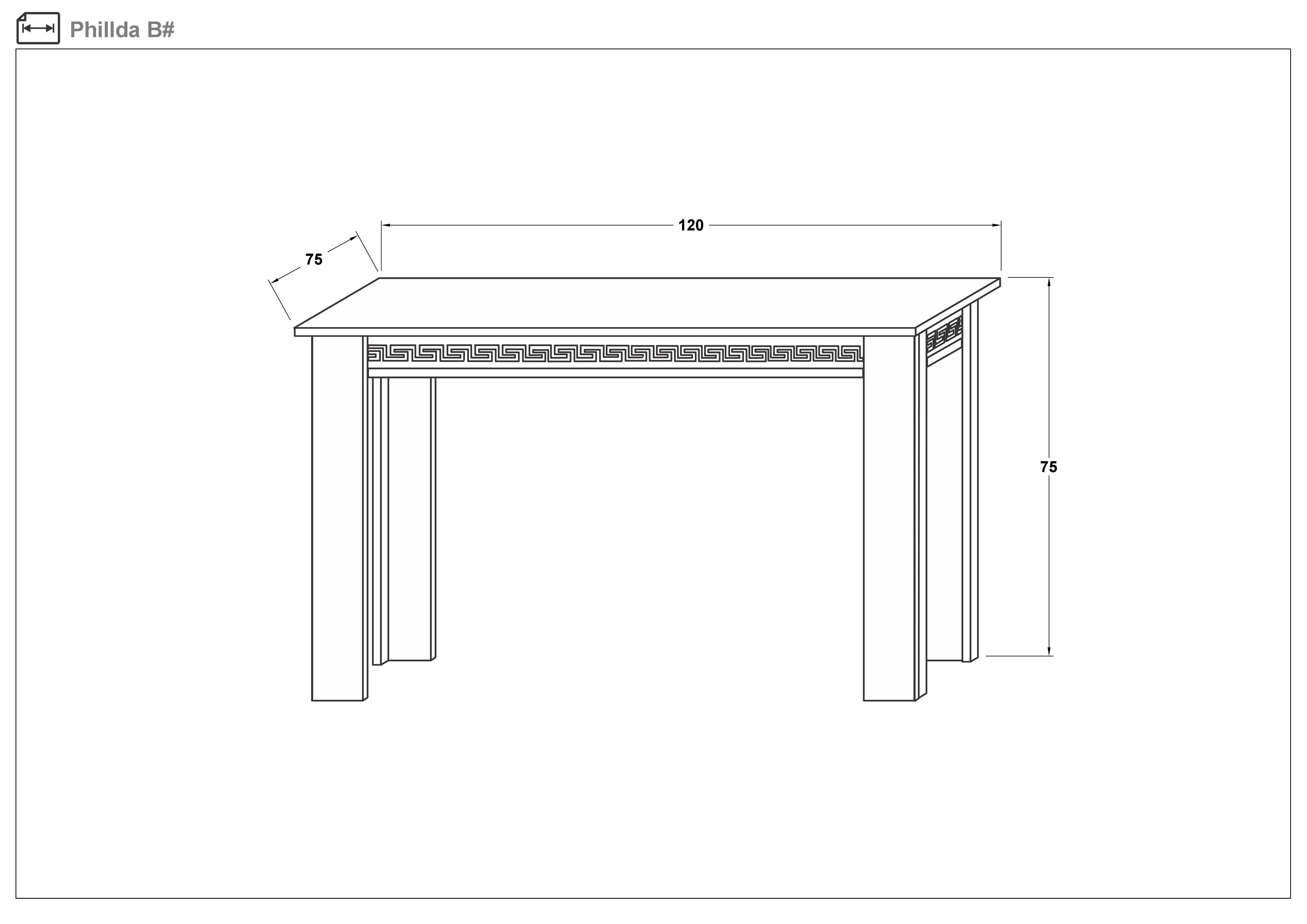 Dining table Philda, white gloss  2