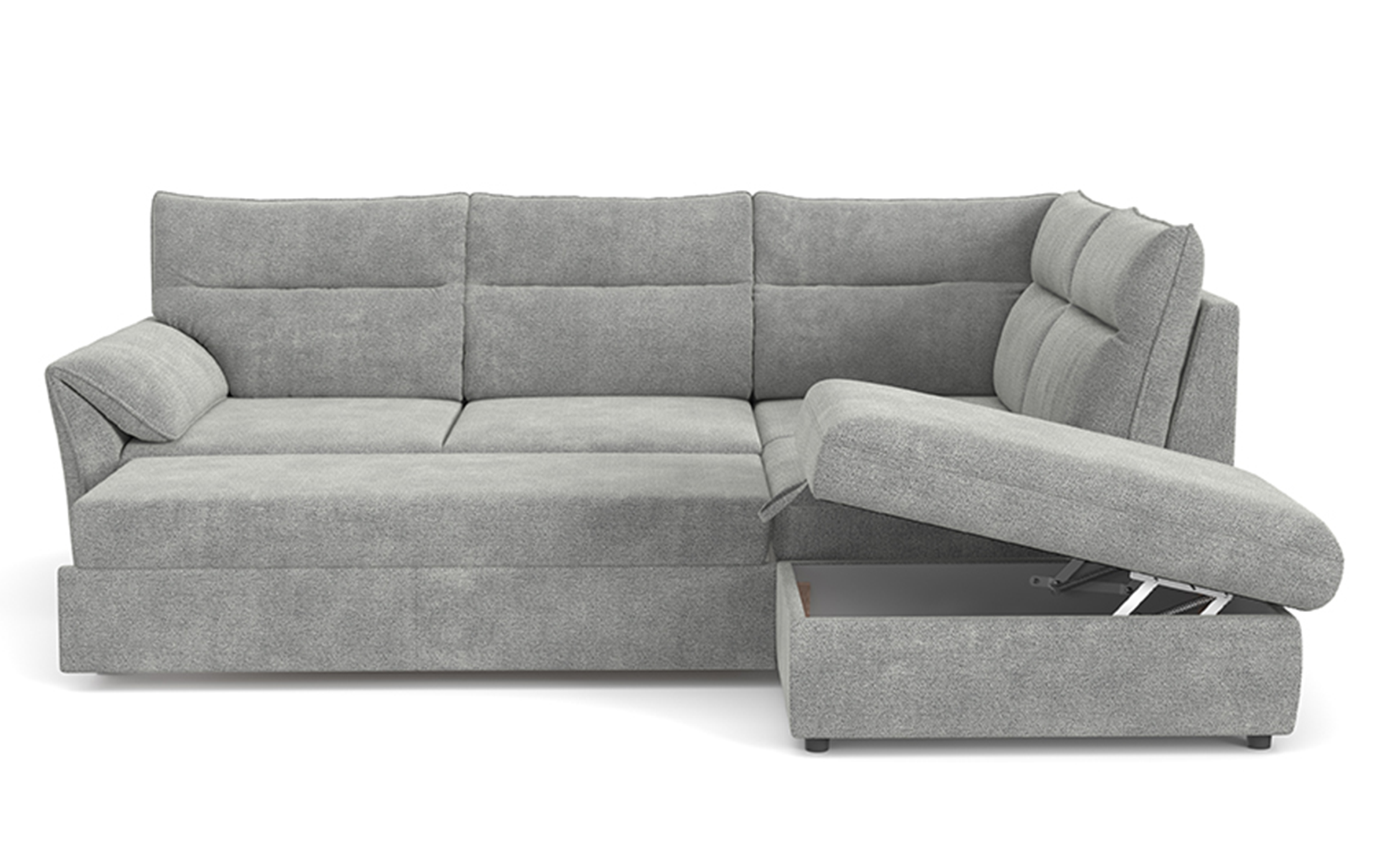 Extendable corner sofa Parmo, light grey  6