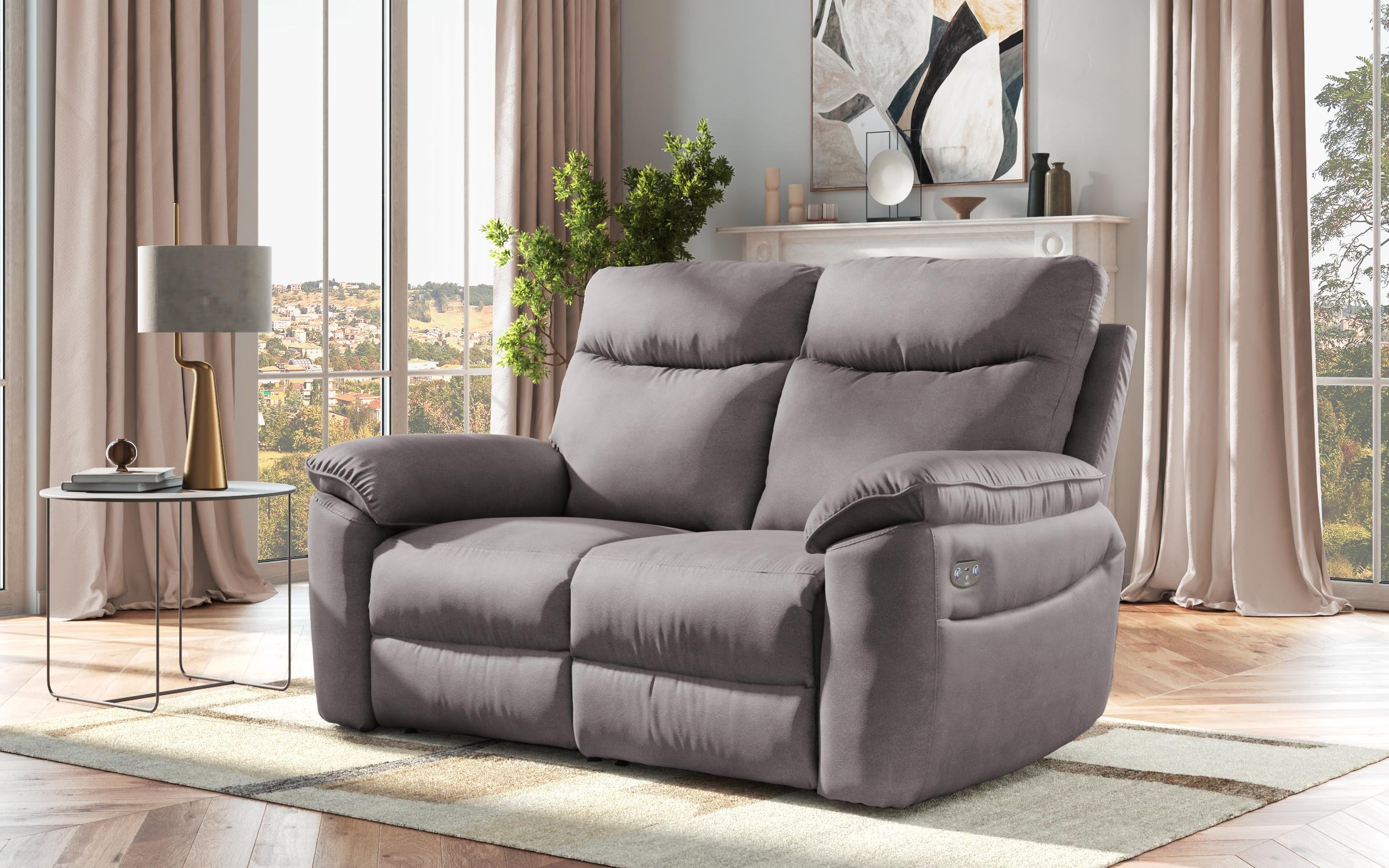 Two-seater recliner /with electric mechanism/ Adesto, grey  4