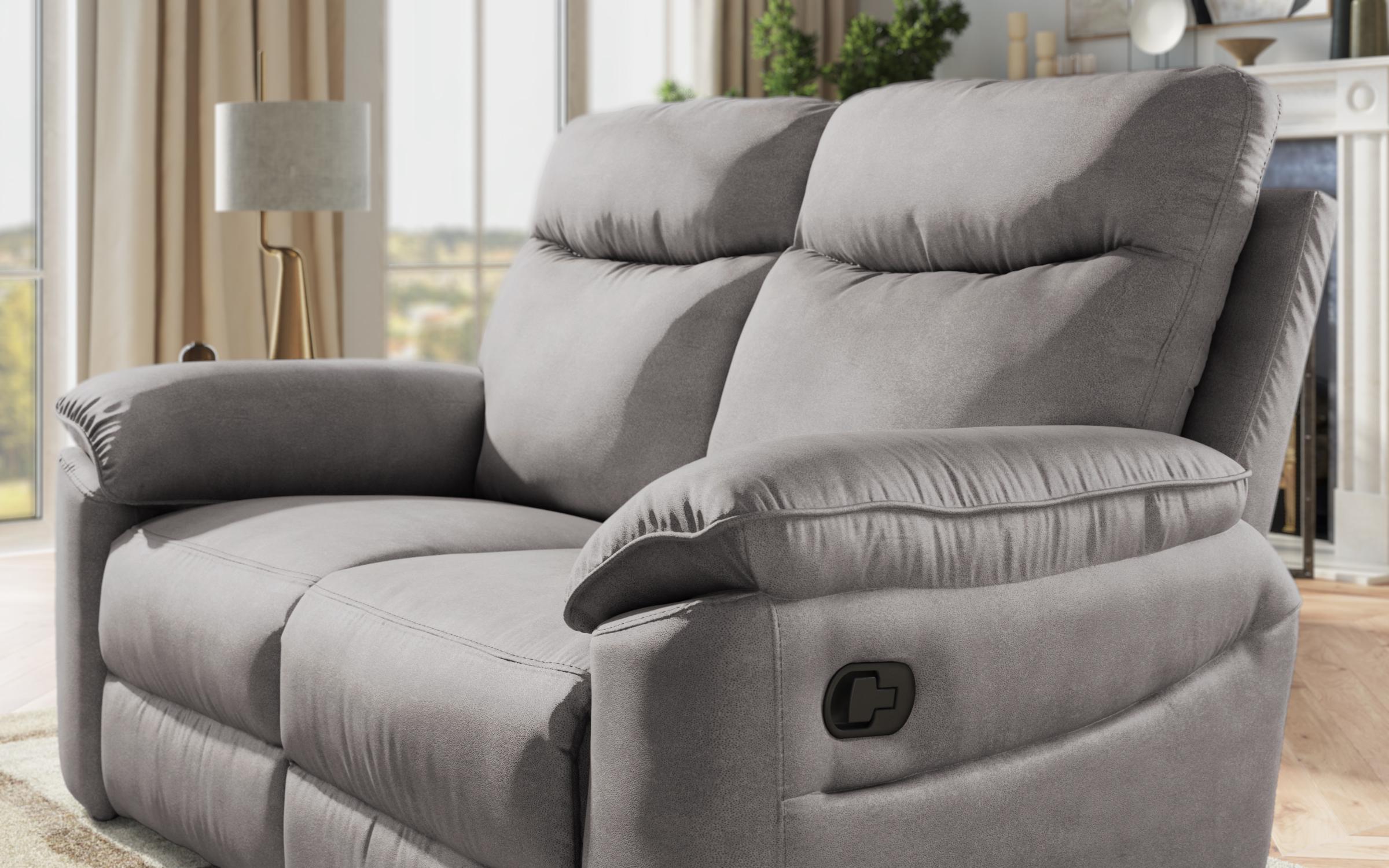 Two-seater recliner /with manual mechanism/ Adesto, grey  5