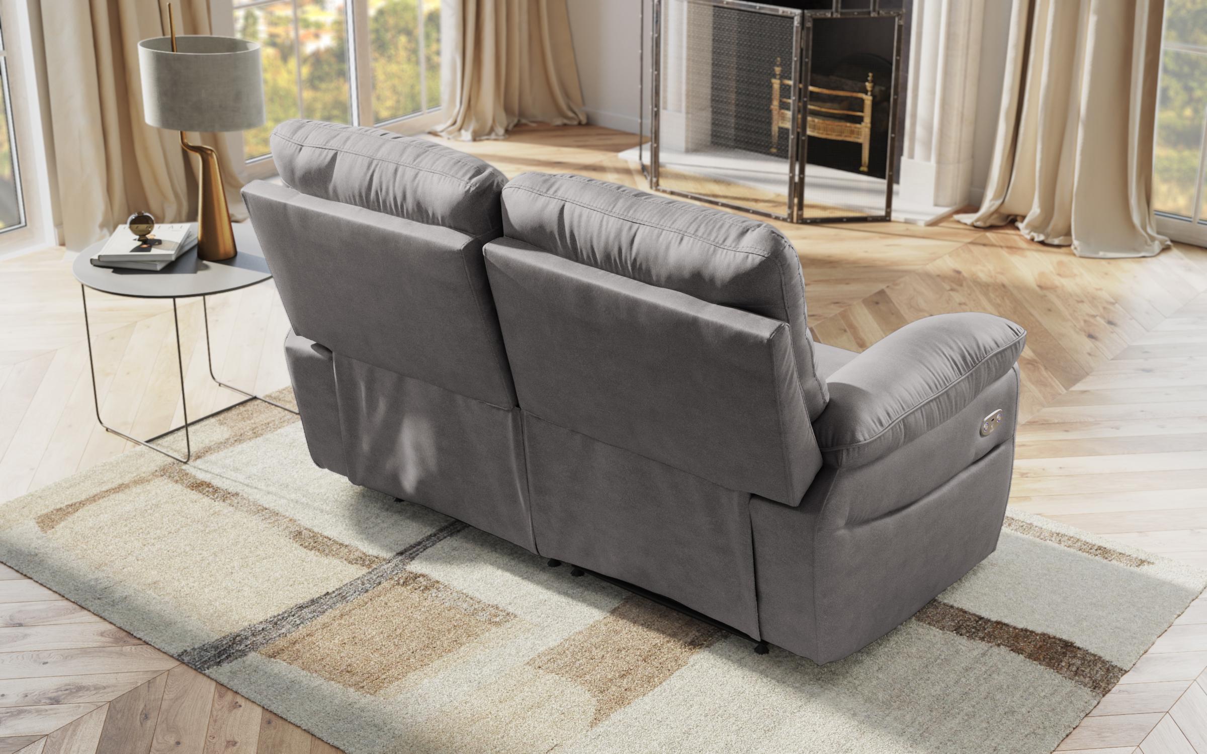 Two-seater recliner /with electric mechanism/ Adesto, grey  8