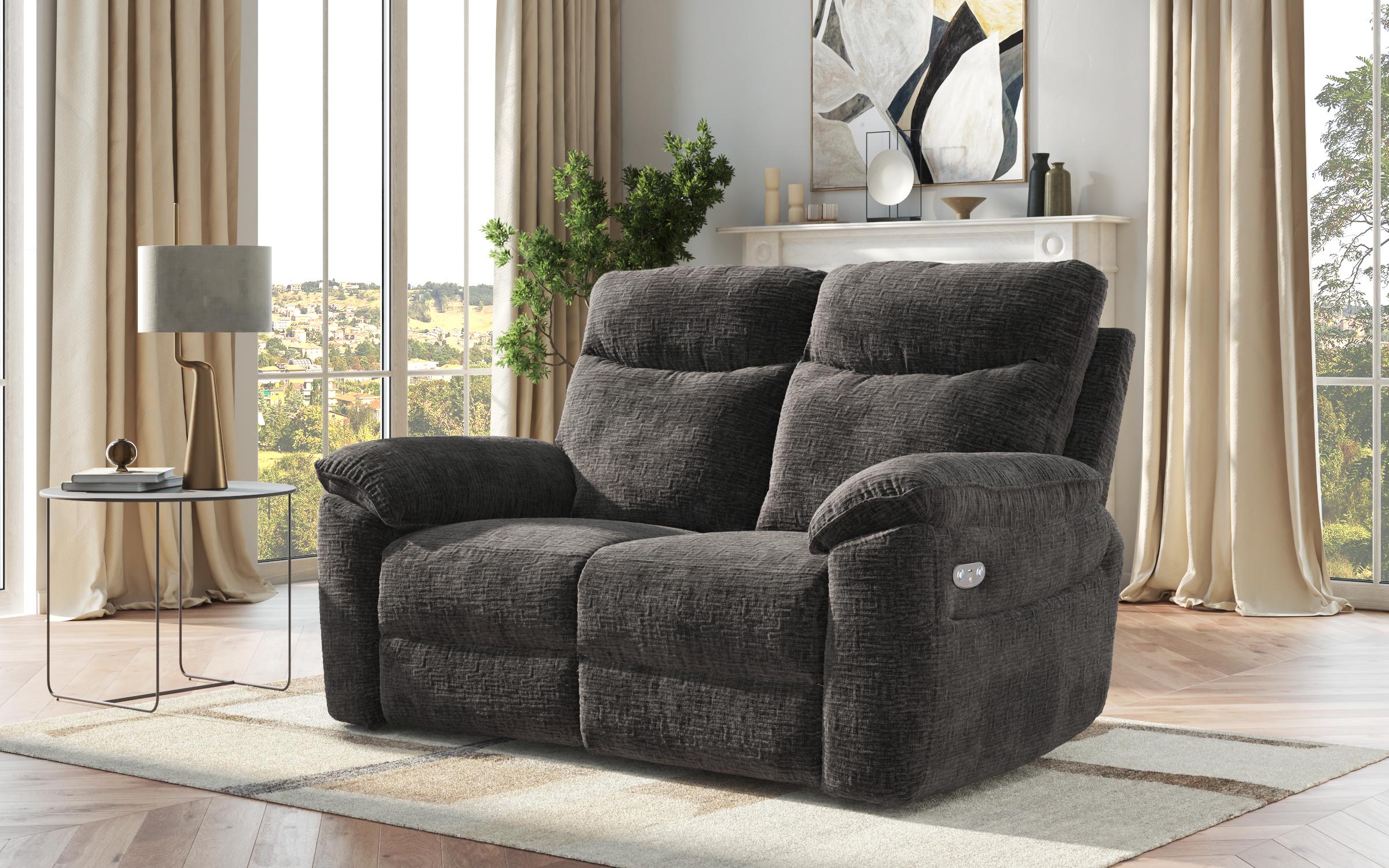 Two-seater recliner /with electric mechanism/ Adesto, dark grey  8
