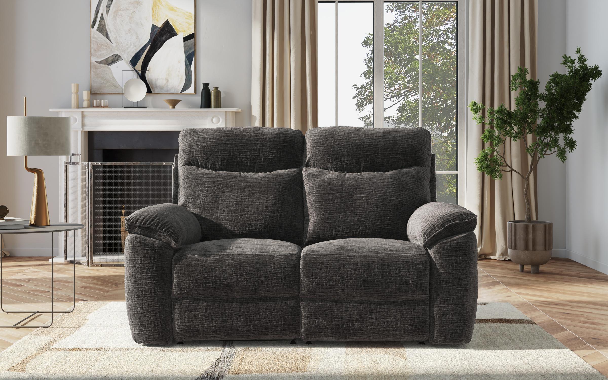 Two-seater recliner /without mechanism/ Adesto, dark grey  5