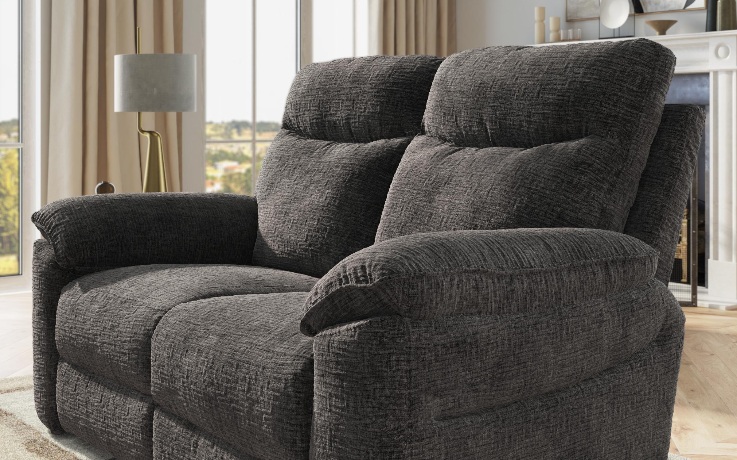 Two-seater recliner /without mechanism/ Adesto, dark grey  6