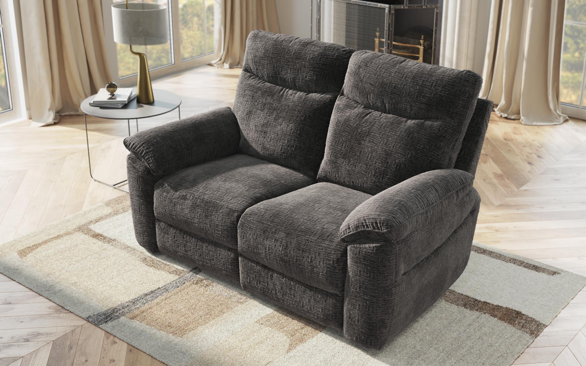 Two-seater recliner /without mechanism/ Adesto, dark grey  7