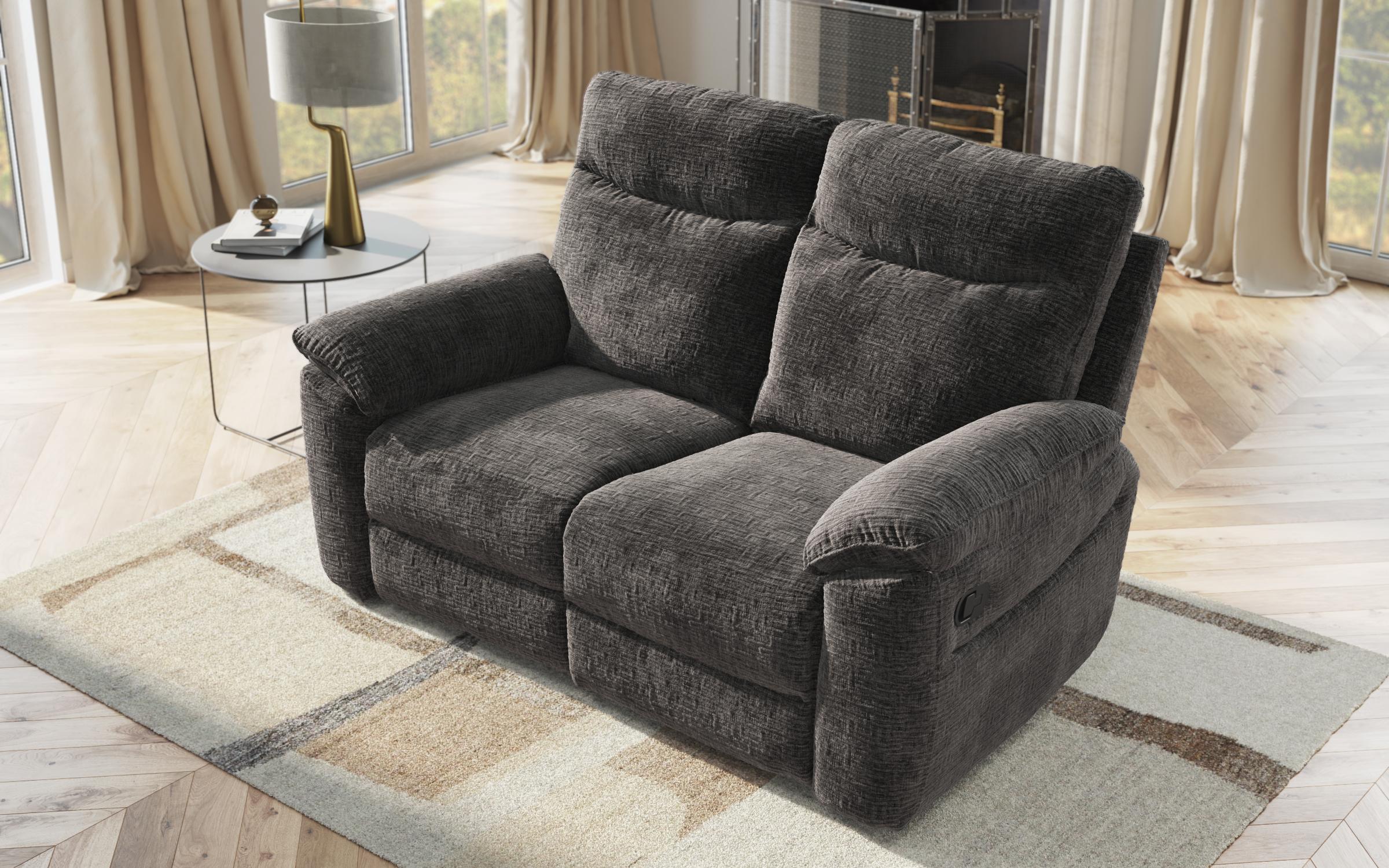 Recliner Adesto, two-seater /with manual mechanism/, dark grey  4