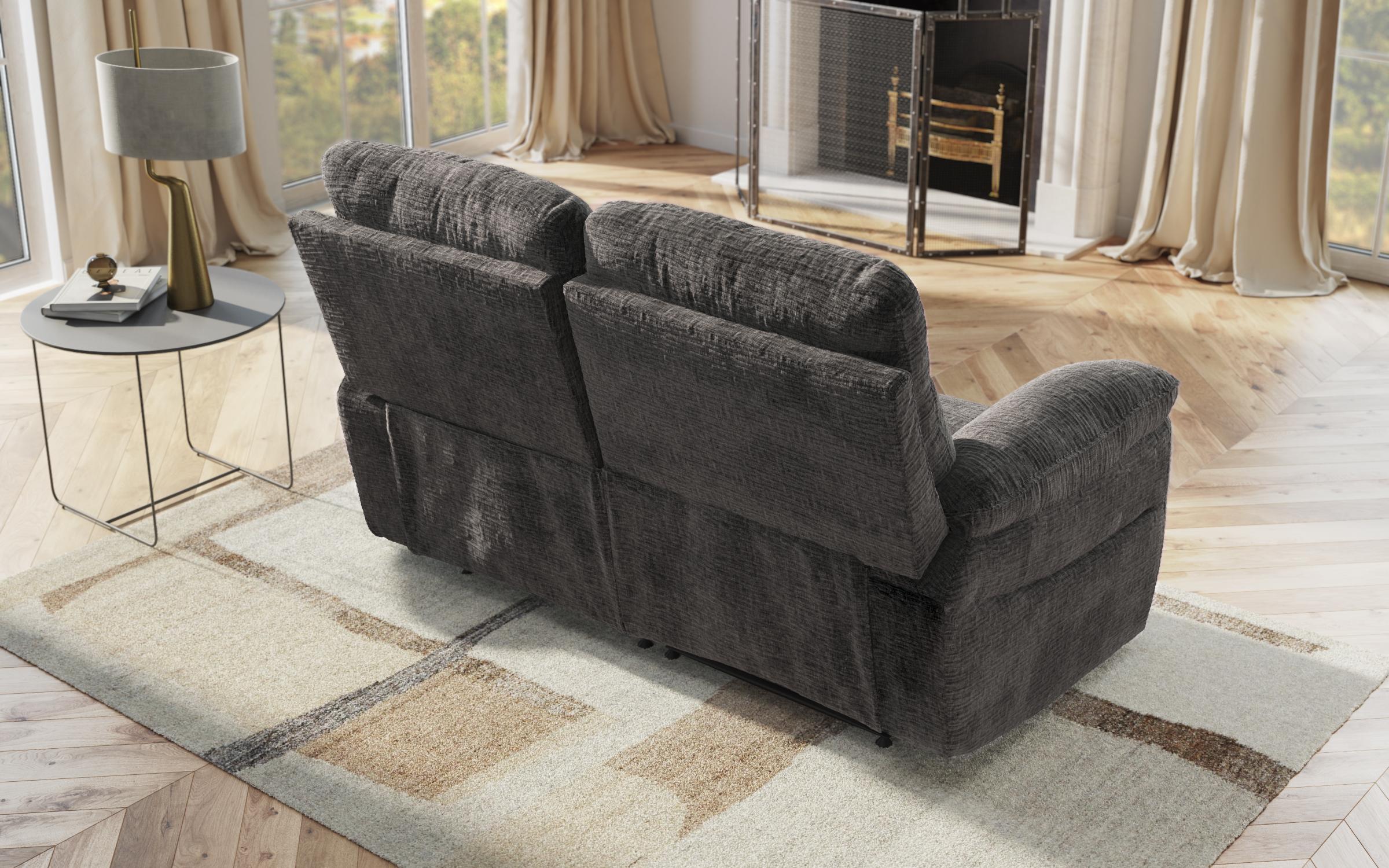 Two-seater recliner /without mechanism/ Adesto, dark grey  8