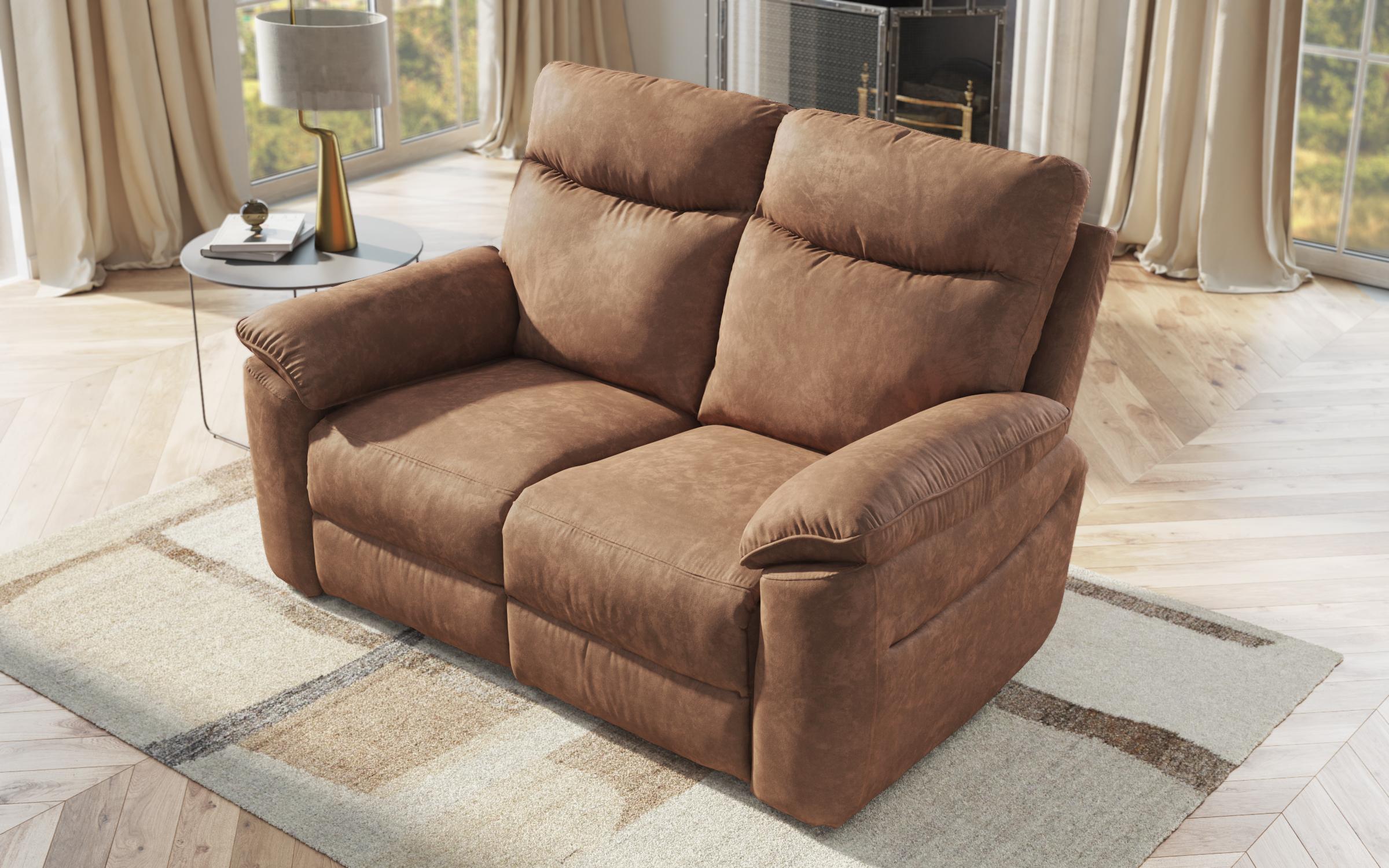 Recliner Adesto, two-seater /without mechanism/, brown  4