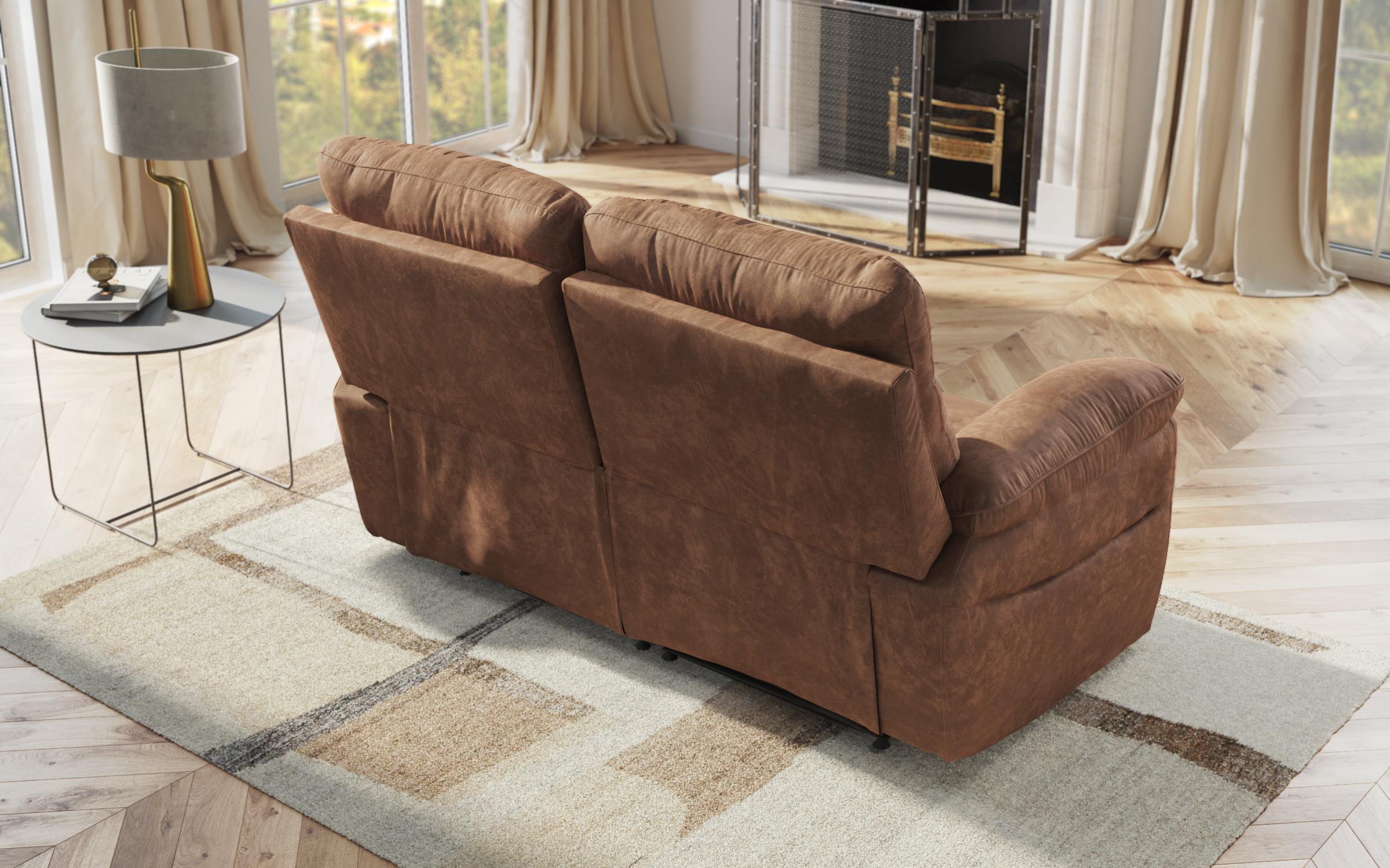 Recliner Adesto, two-seater /without mechanism/, brown  5