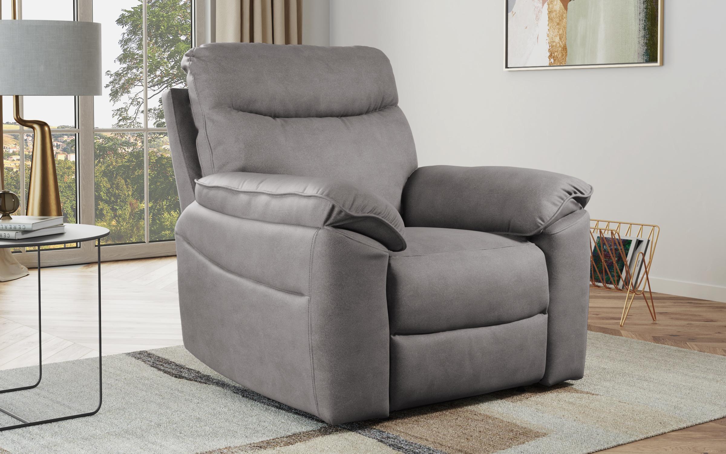 Armchair recliner /without mechanism/ Adesto, grey  1