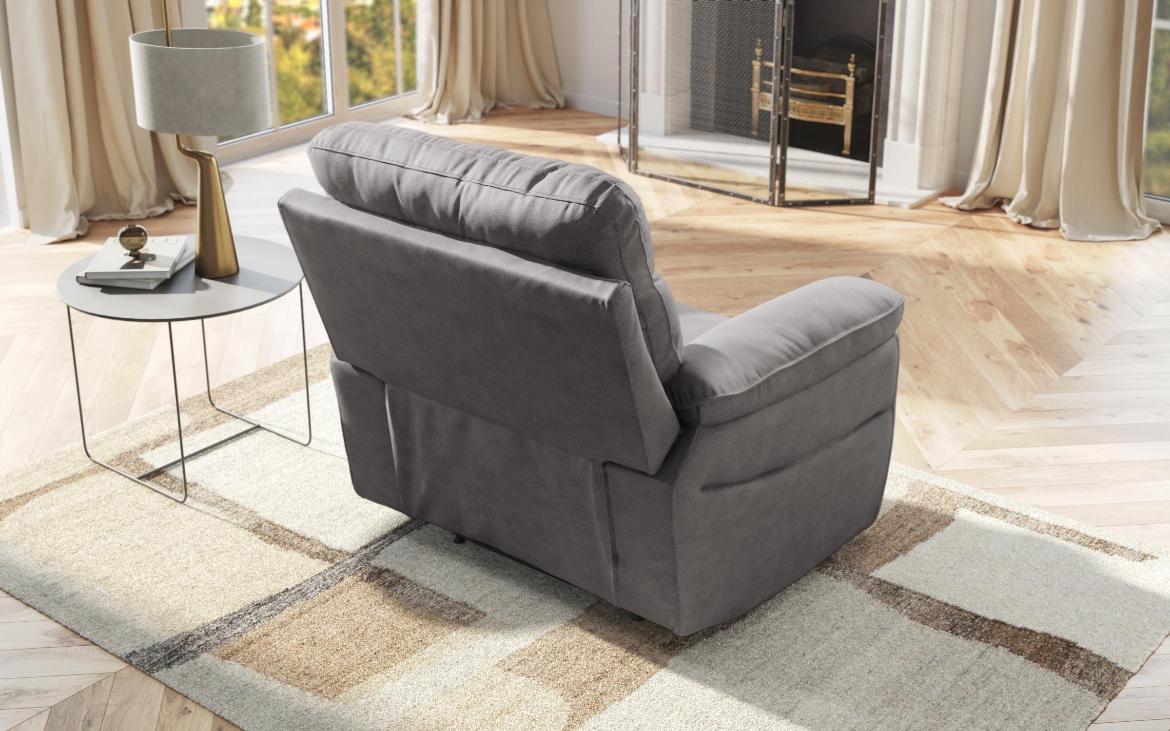 Recliner Adesto, armchair /with manual mechanism/, grey  7