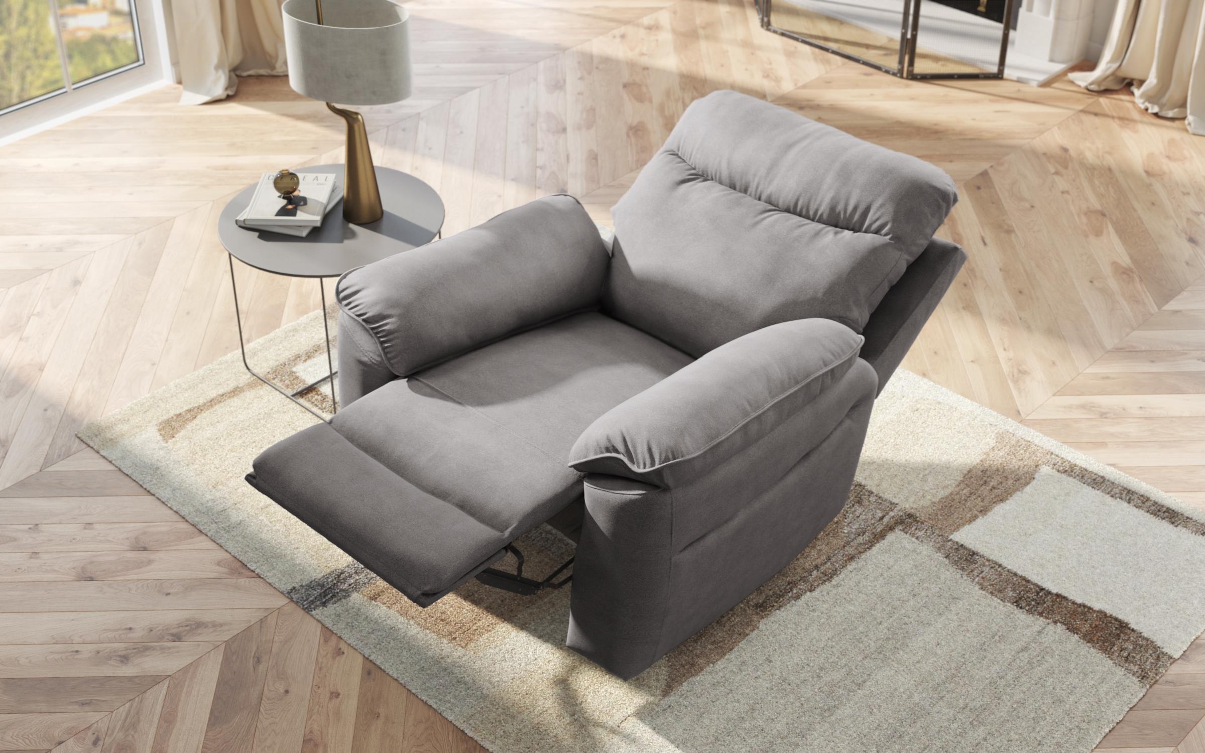 Recliner Adesto, armchair /with manual mechanism/, grey  8