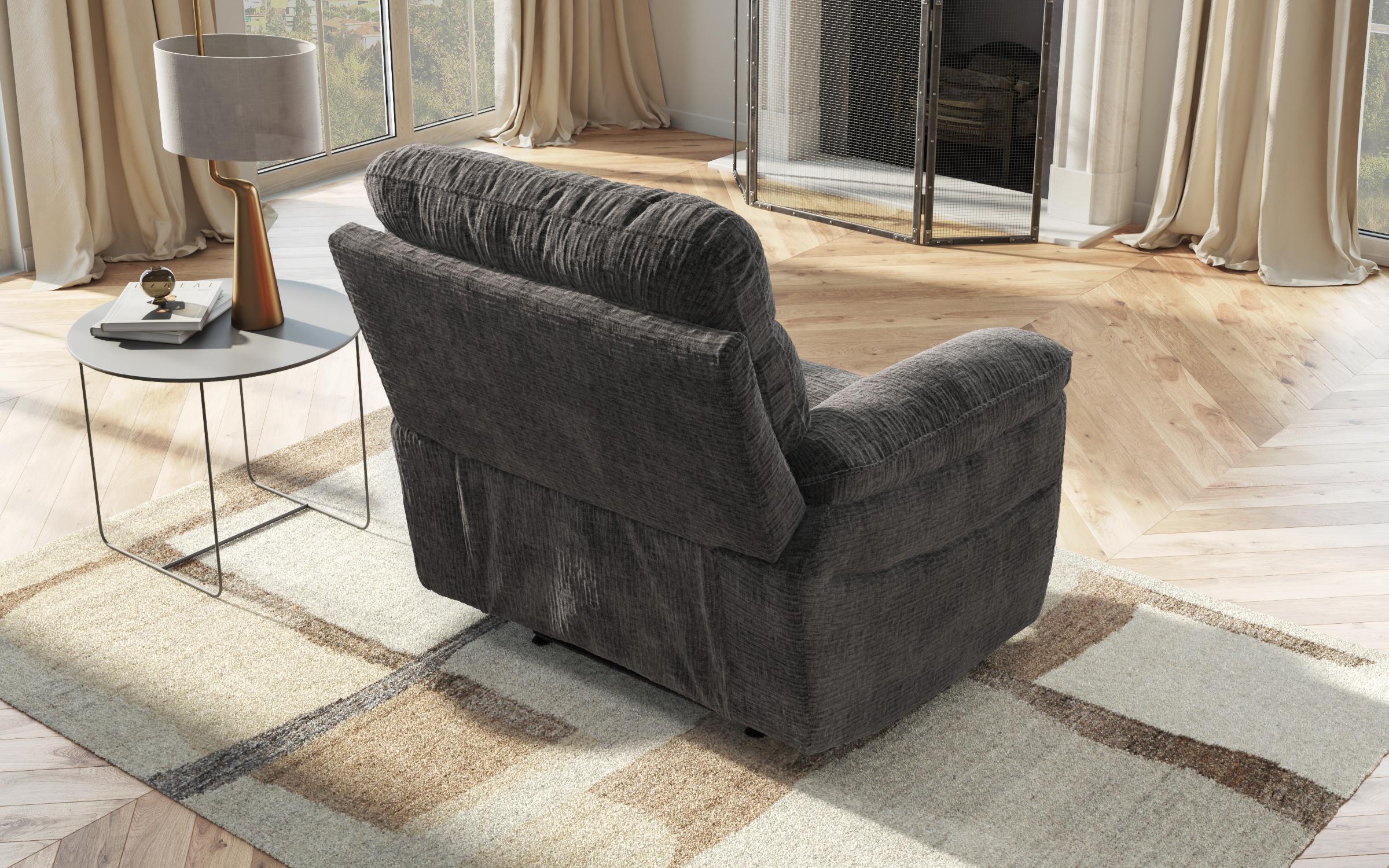 Armchair recliner /without mechanism/ Adesto, dark grey  5