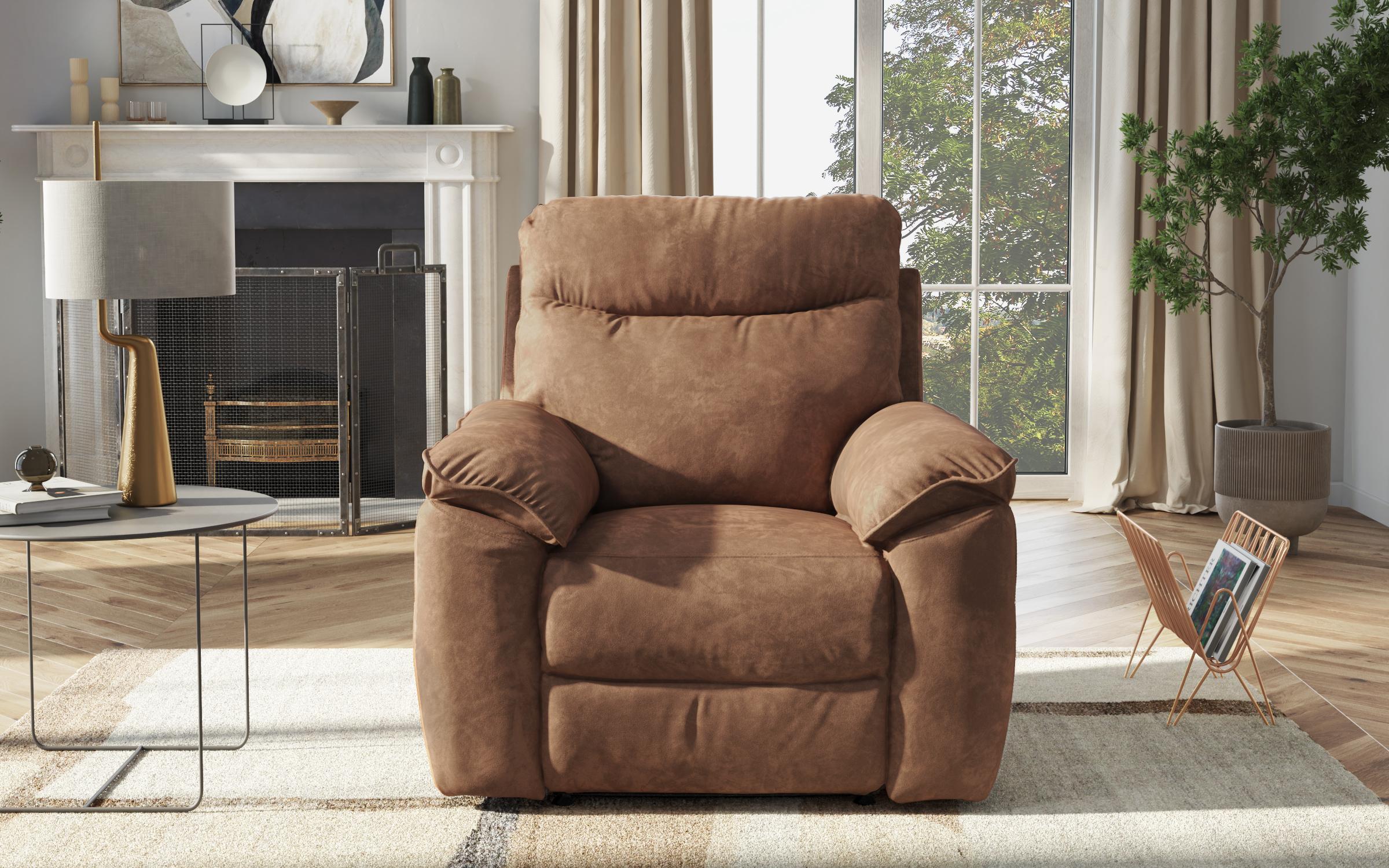 Armchair recliner /with manual mechanism/ Adesto, brown  4