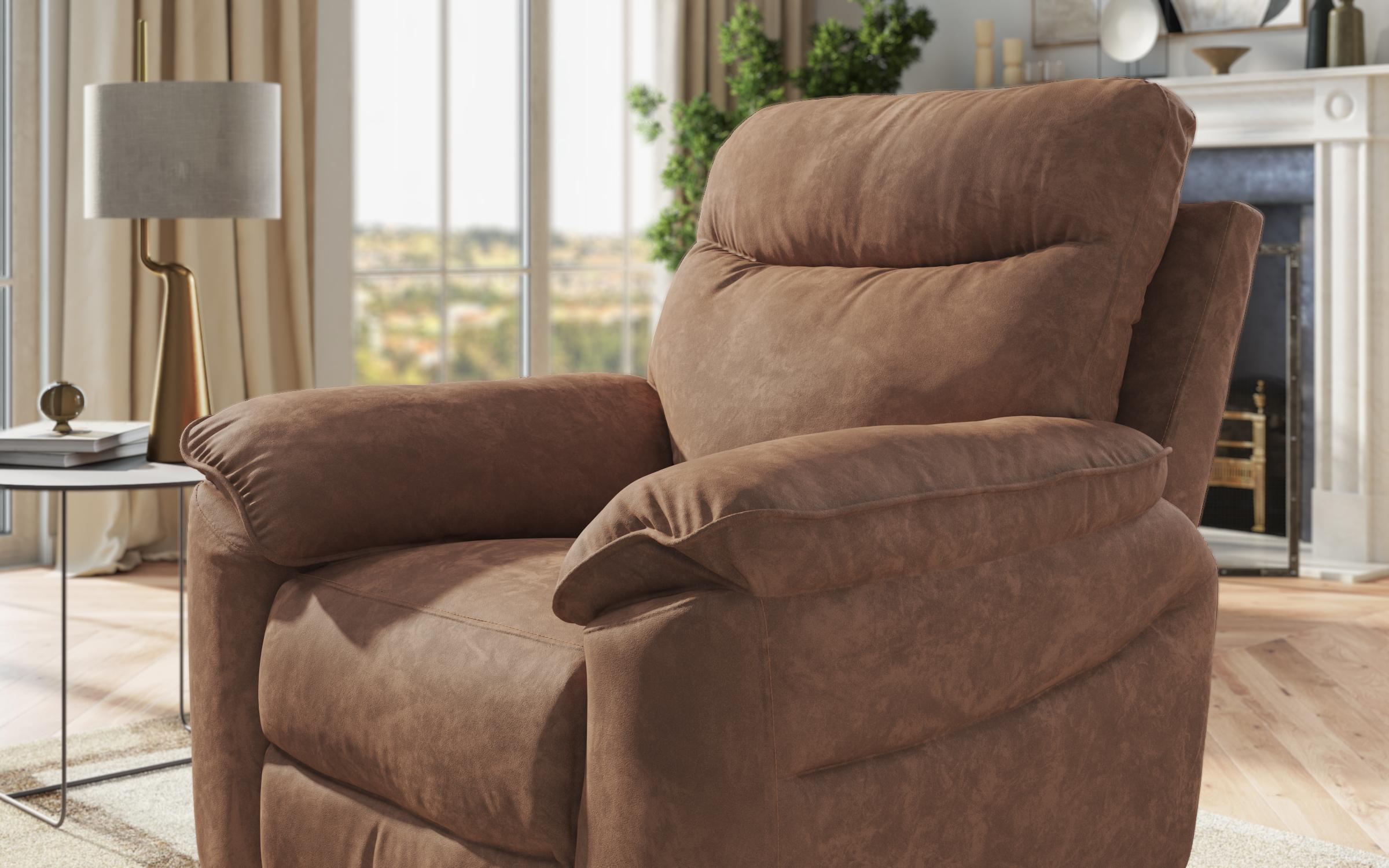 Armchair recliner /with manual mechanism/ Adesto, brown  5