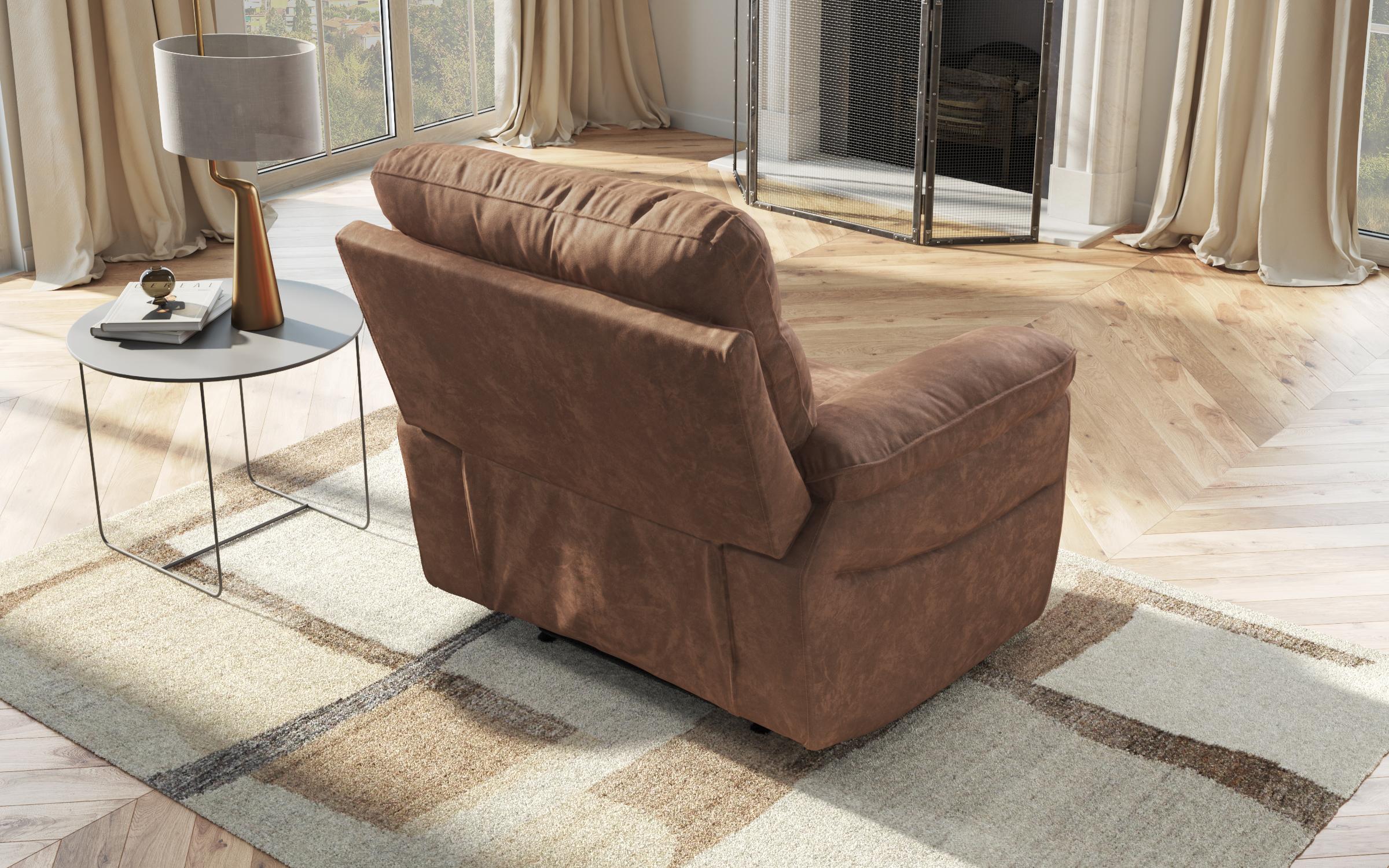 Armchair recliner /with manual mechanism/ Adesto, brown  8