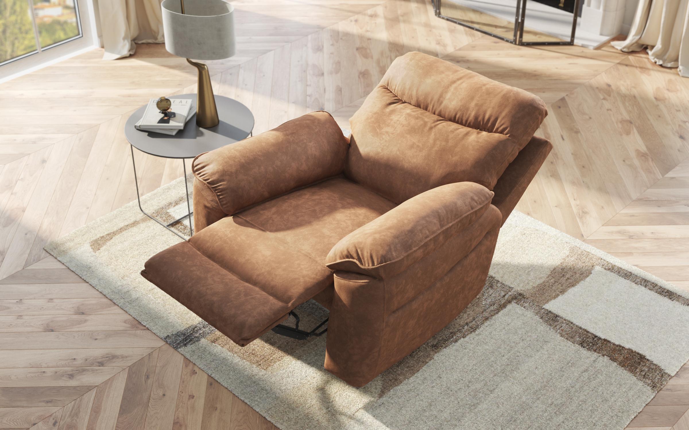 Armchair recliner /with manual mechanism/ Adesto, brown  9