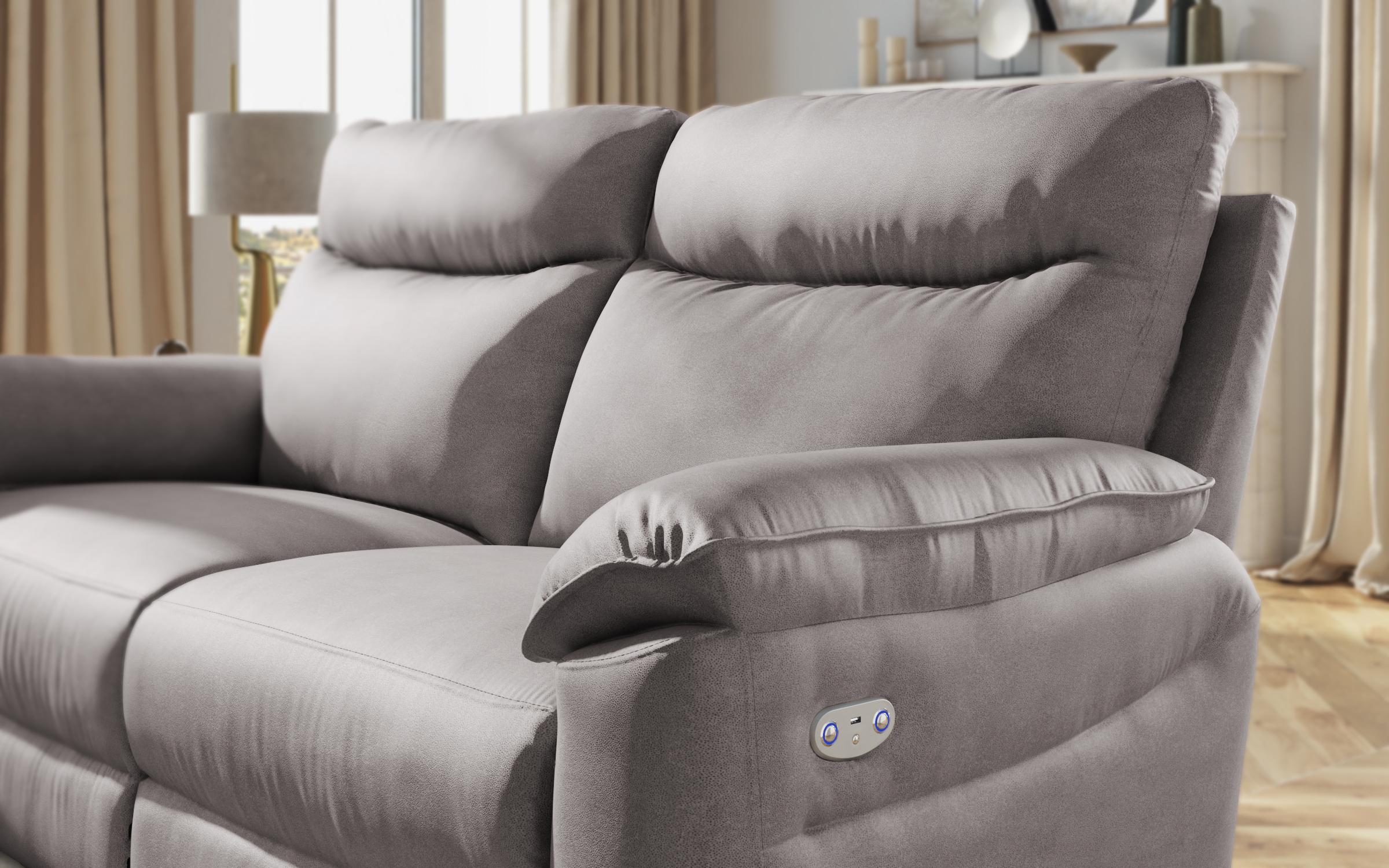 Three-seater recliner /with electric mechanism/ Adesto, grey  6