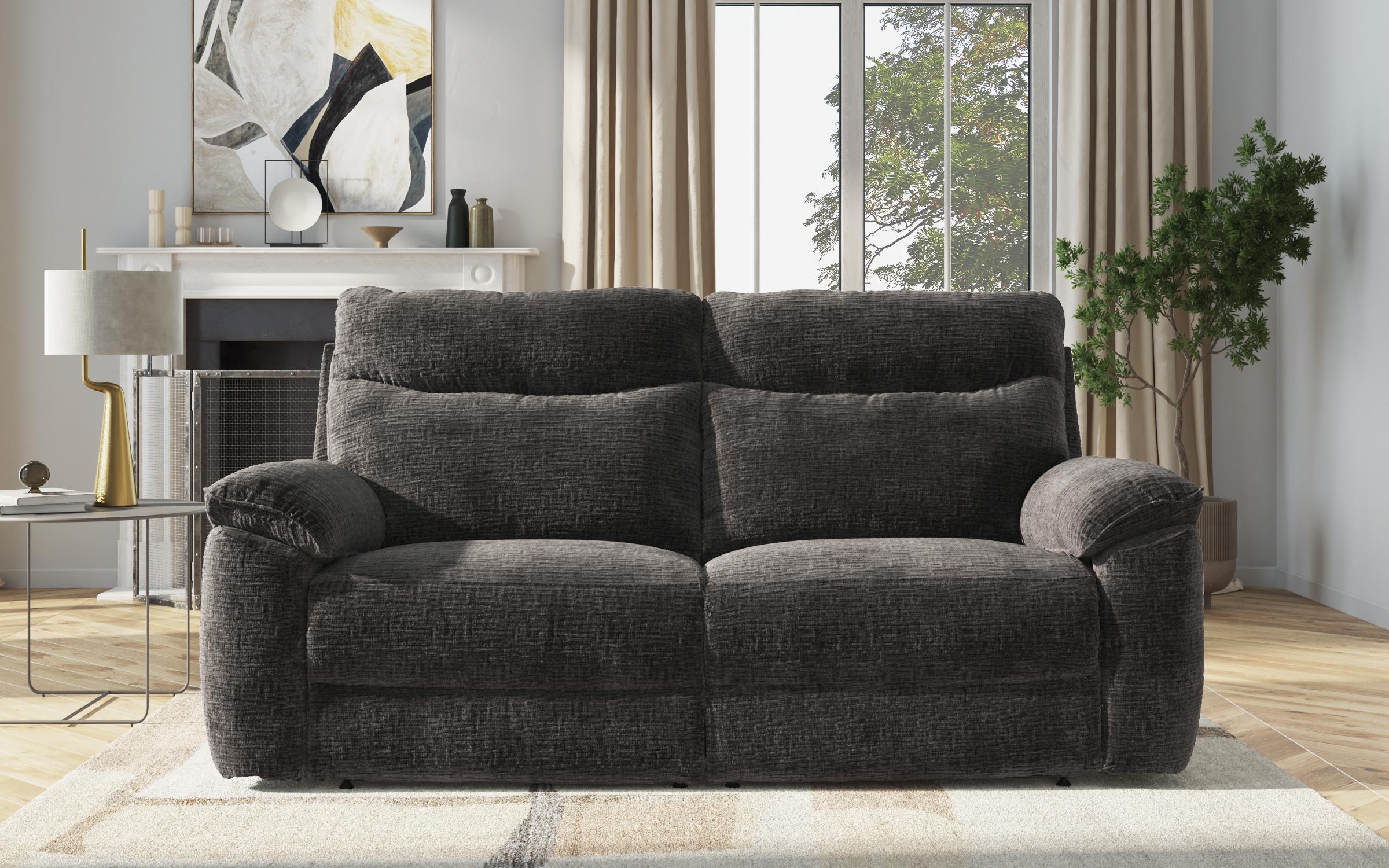 Three-seater recliner /with manual mechanism/ Adesto, dark grey  8