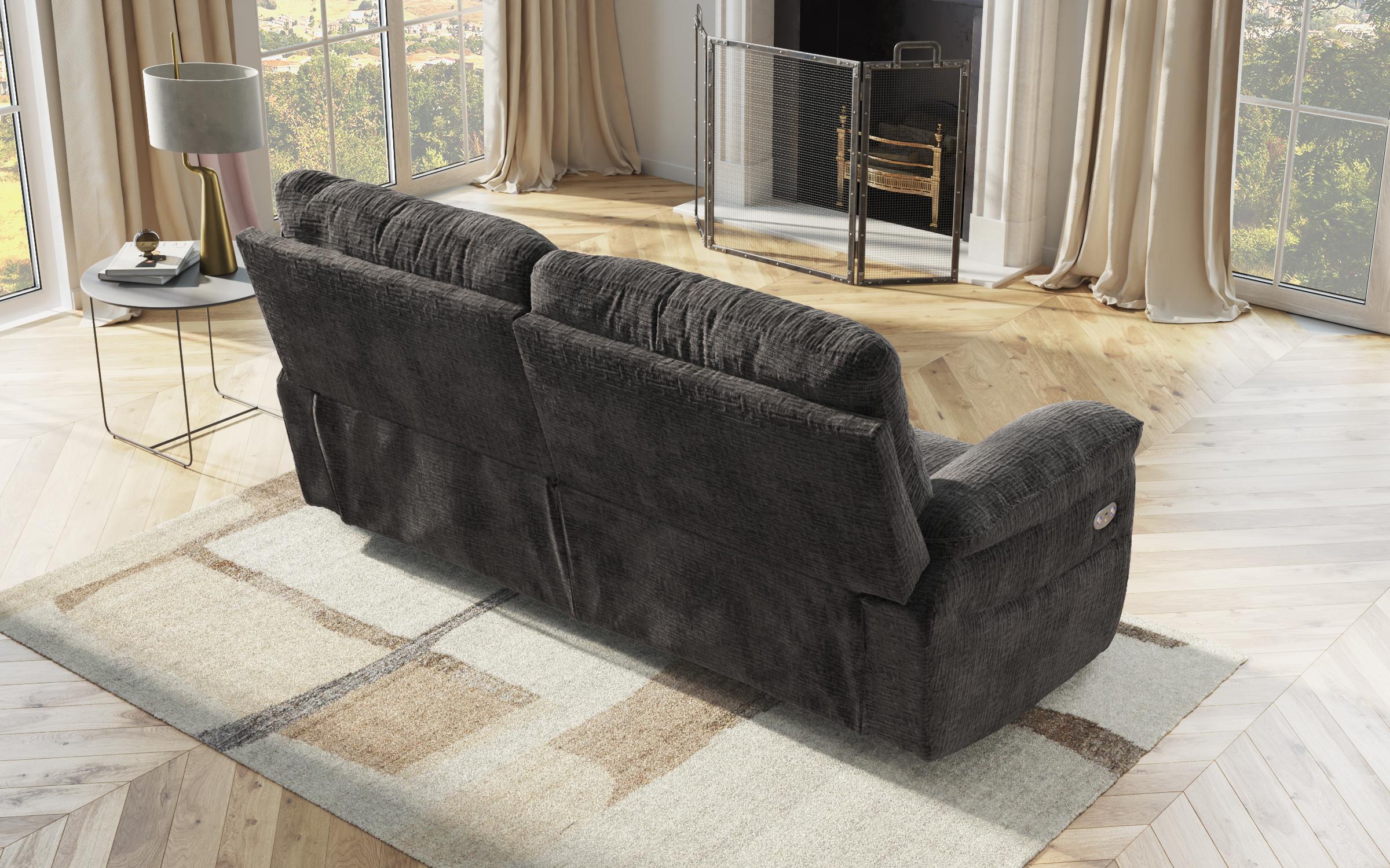 Three-seater recliner /with manual mechanism/ Adesto, dark grey  6