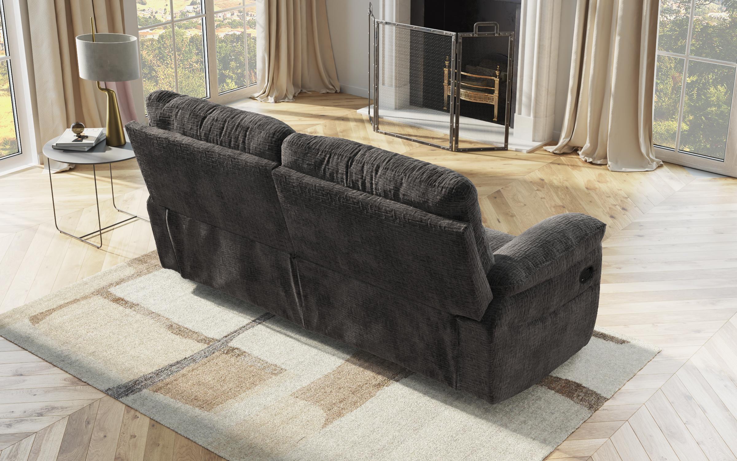 Three-seater recliner /with electric mechanism/ Adesto, dark grey  6