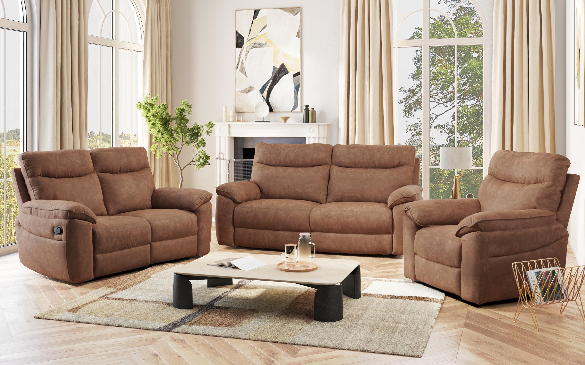 Armchair recliner /with manual mechanism/ Adesto, brown  3