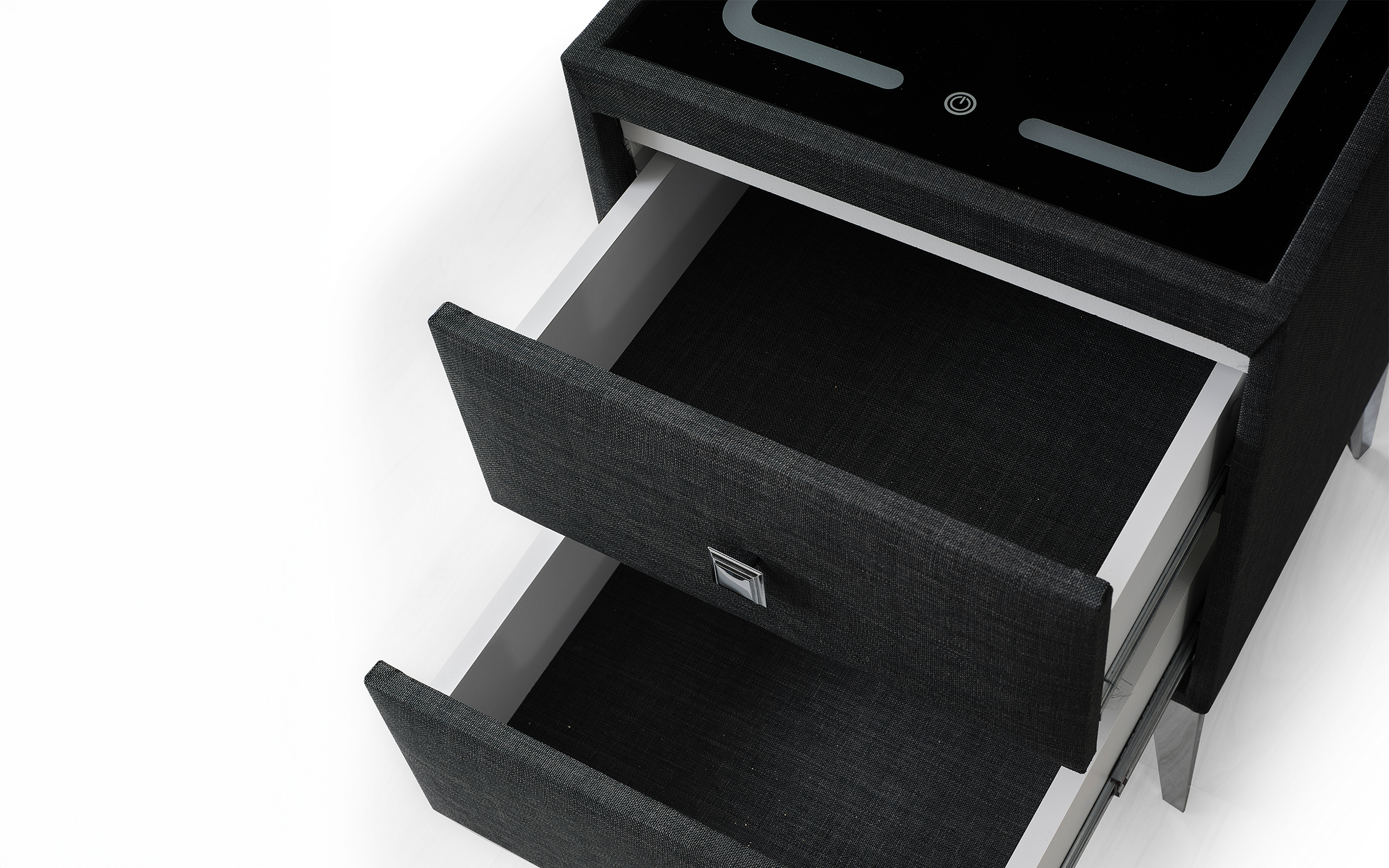 Nightstand Alfino Smart, anthracite  3