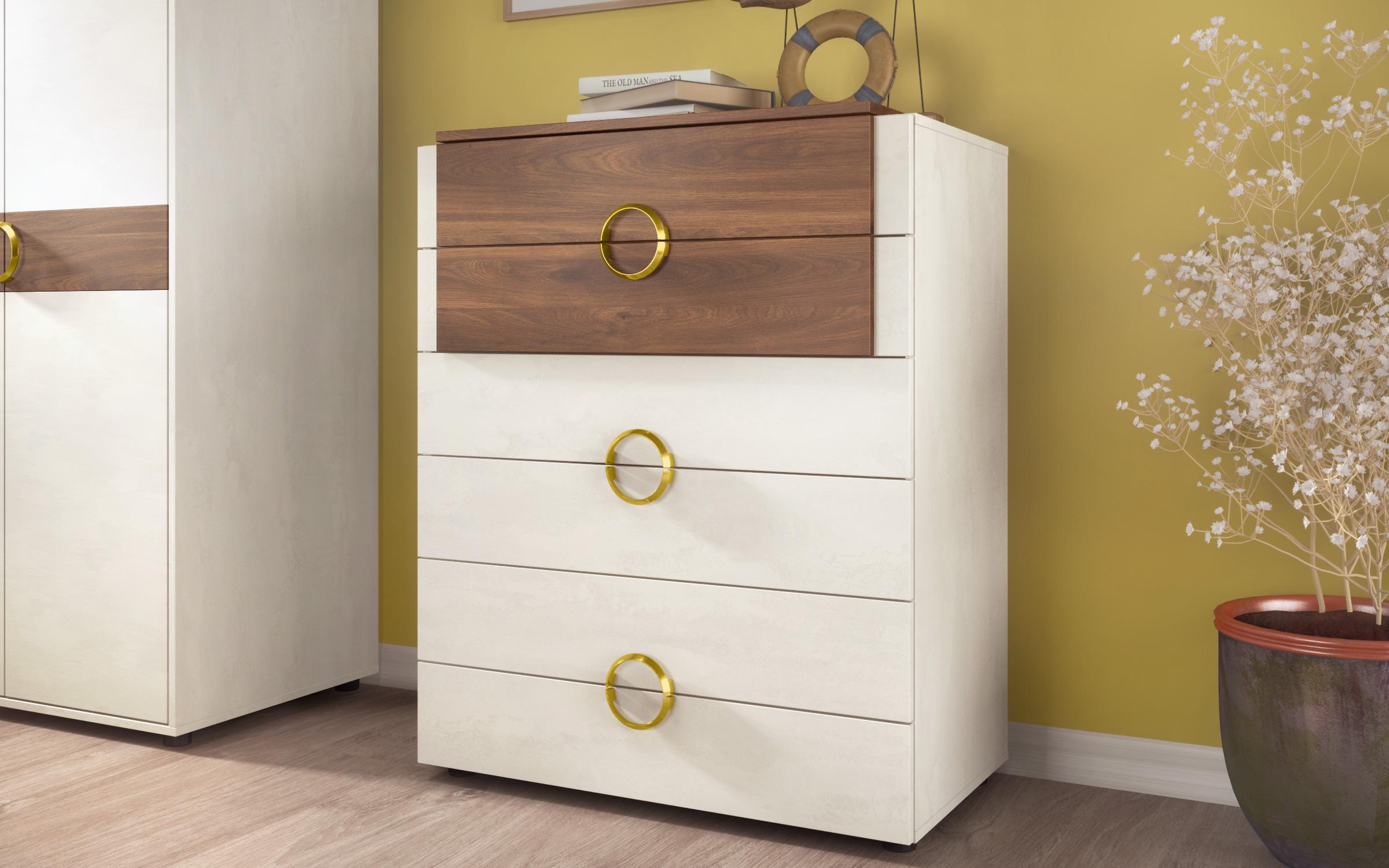 Dresser Aronda, Silk + Cognac oak  3