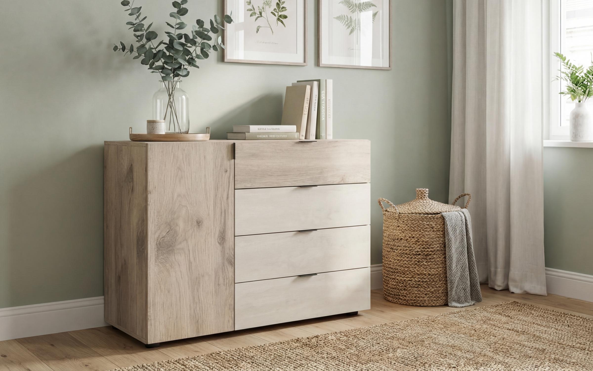 Dresser Belmar, Silk + light Scandinavian oak  1