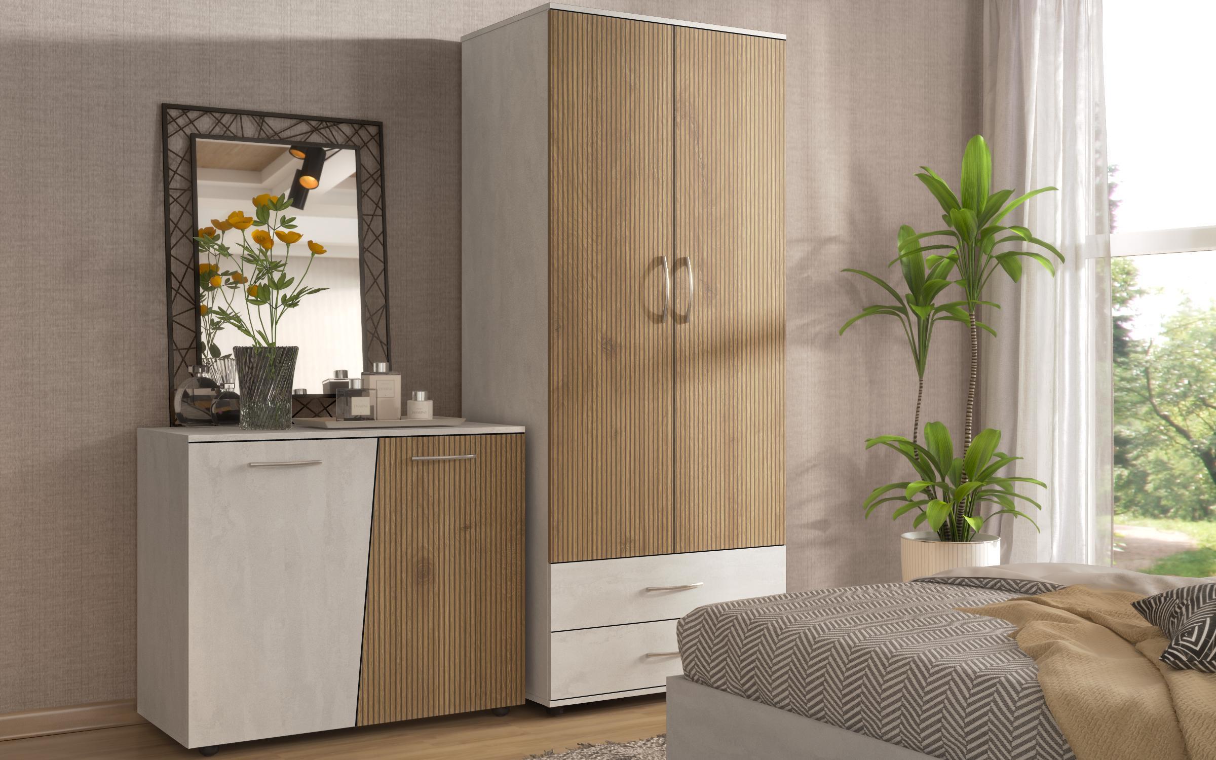 Bedroom furniture set for mattress 160/200 Semana, Silk + Cadiz  4