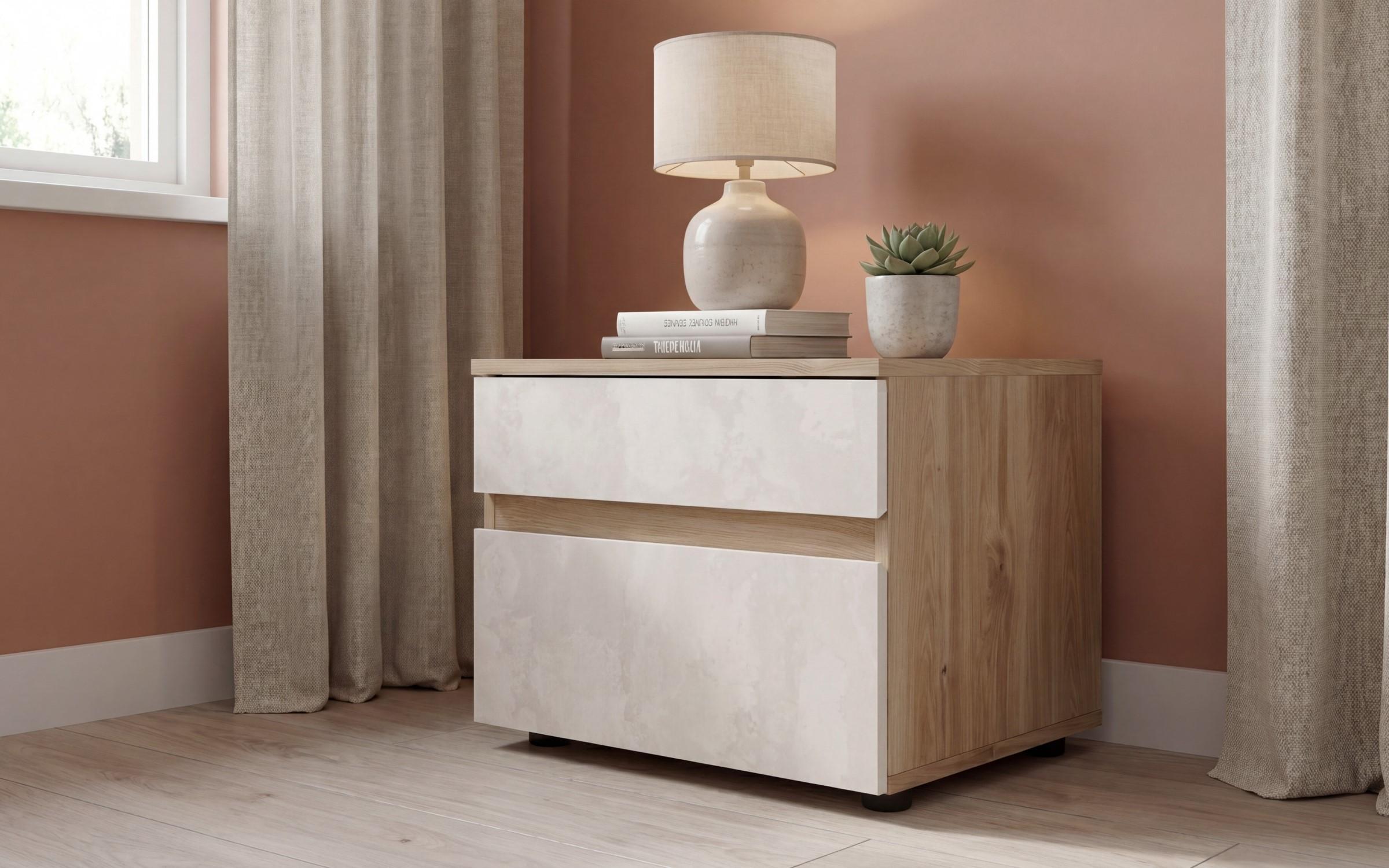Nightstand Valenti, Silk + honey Castello oak  1