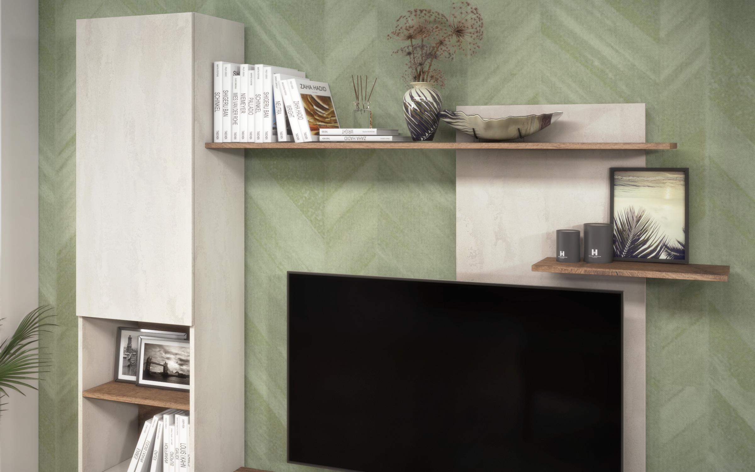 Shelf unit Aluma, Silk + dark Scandinavian oak  7