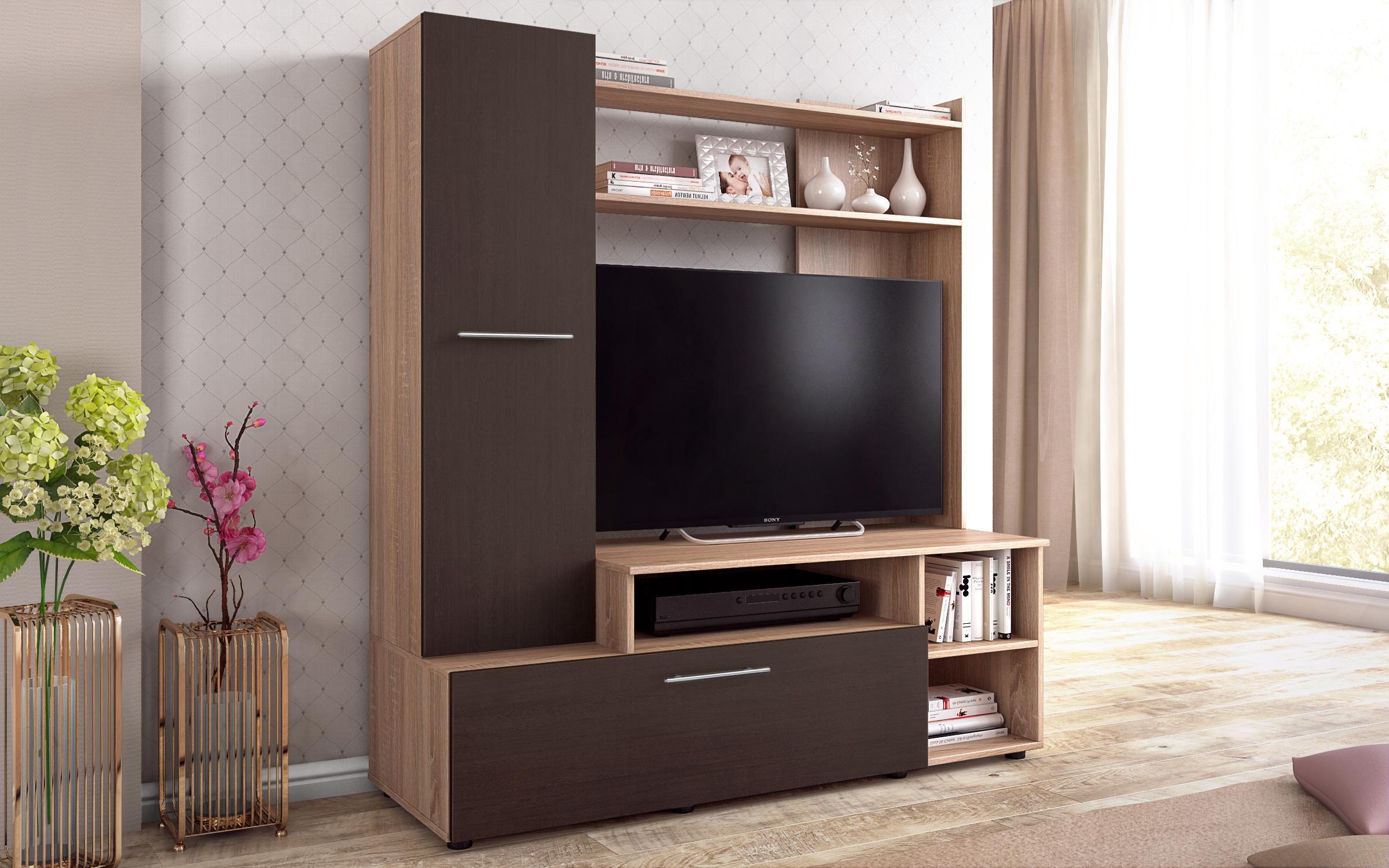 Shelf unit Iva, Sonoma oak + Wenge  1