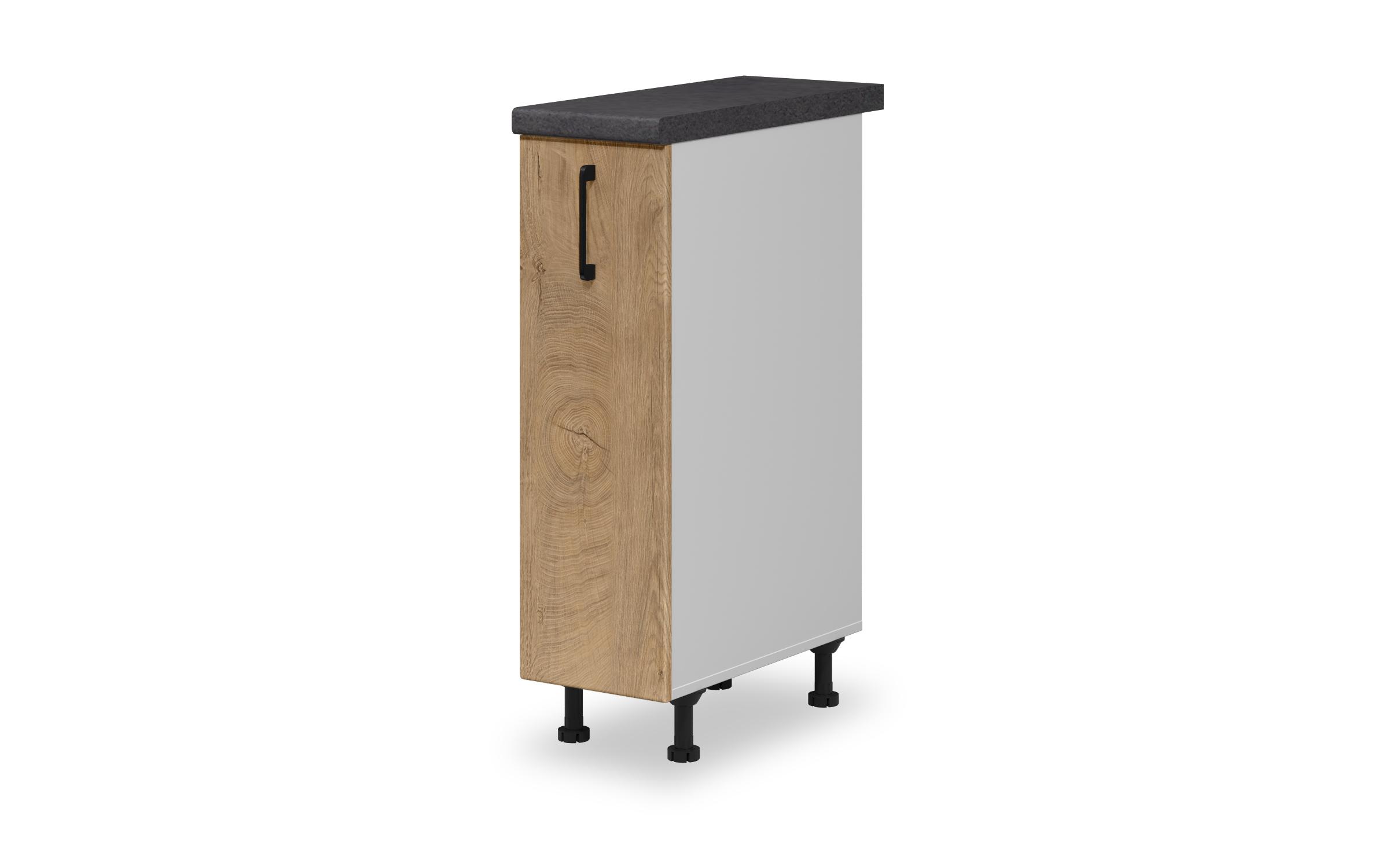 Kitchen pull-out bottle rack Hannah 28, Classic oak  1