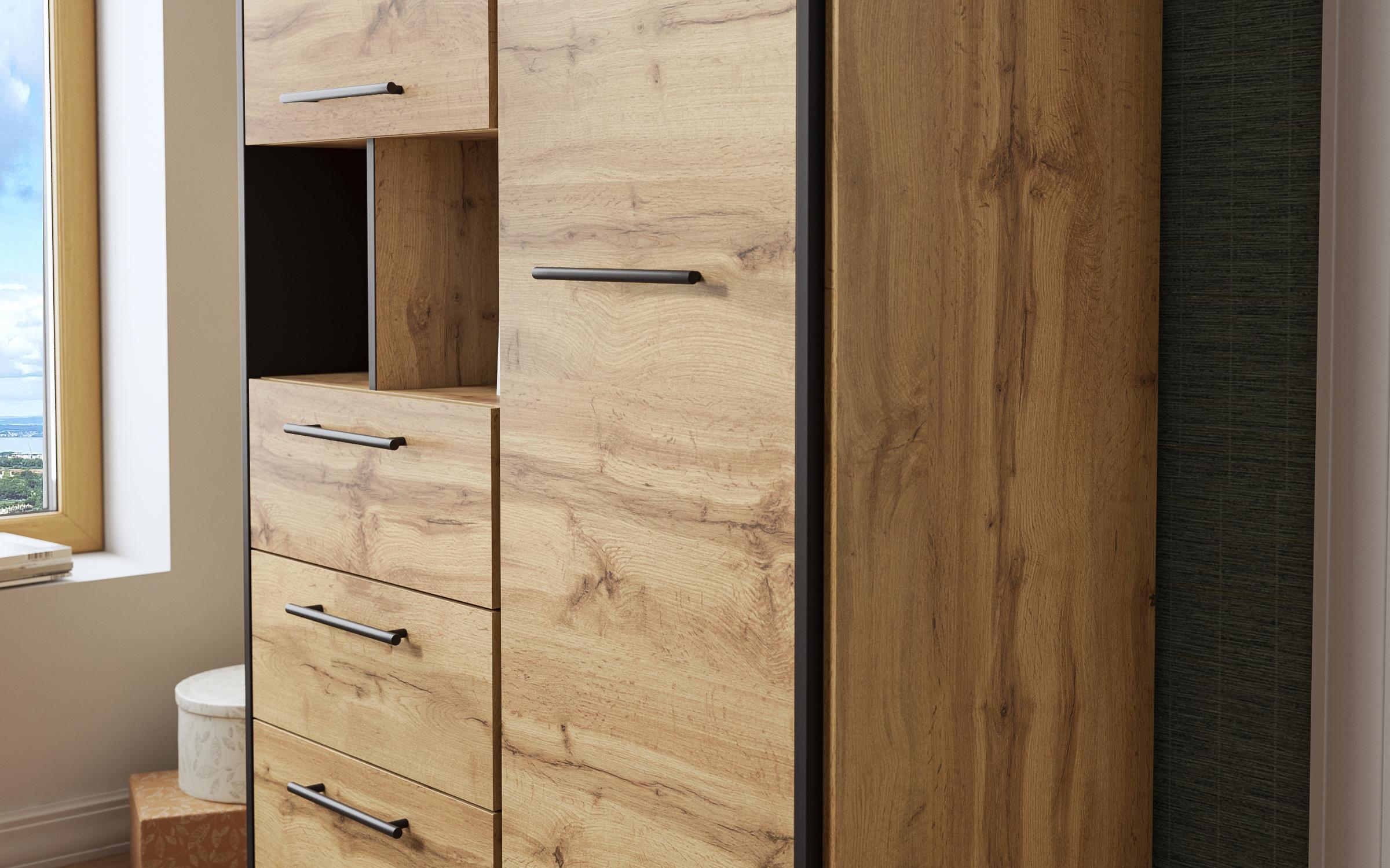 Cabinet Camino NP, Wotan oak + black  4