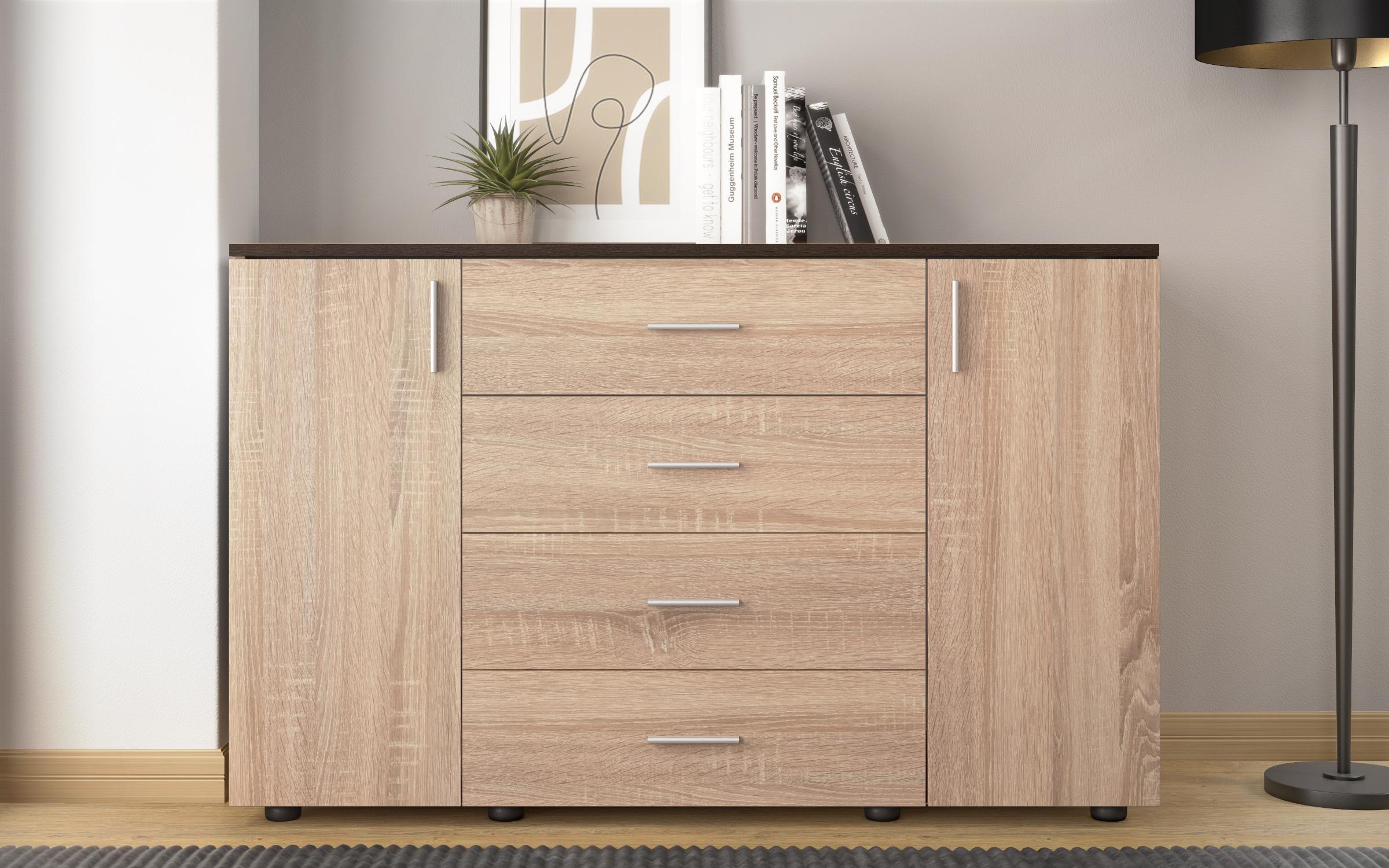Dresser Lenny, Wenge + Sonoma oak  3