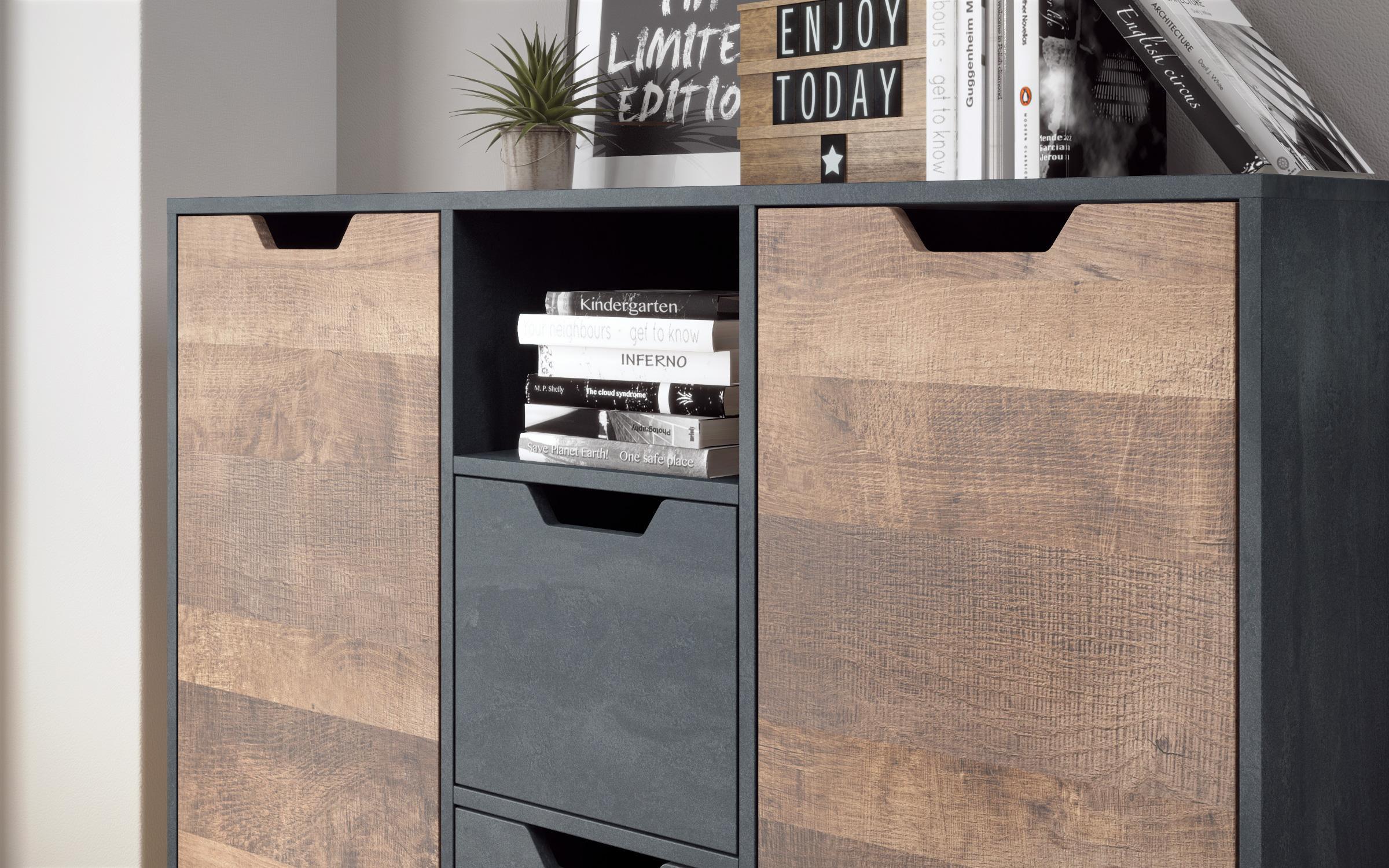 Dresser Secret II, Magma + Colonial oak  3