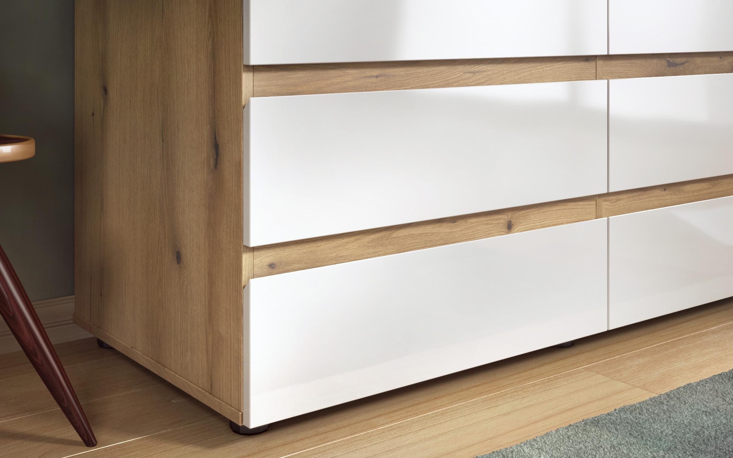Dresser Varion, Evoke oak + white gloss  6