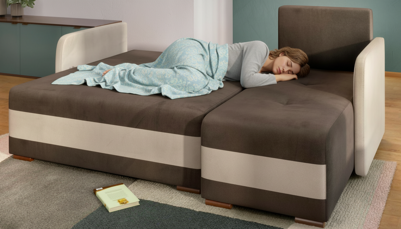 Extendable corner sofa Alexa, brown + beige  6
