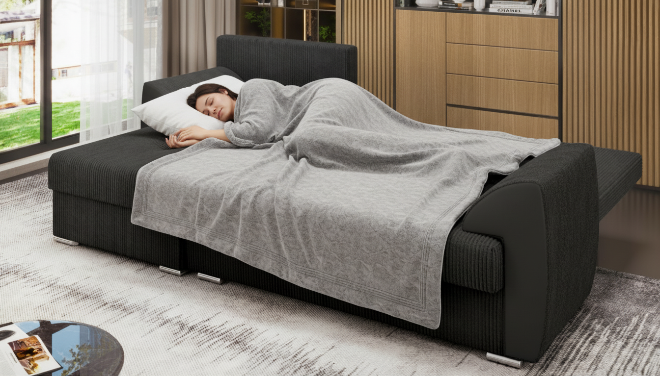 Extendable corner sofa Nord, dark grey  4