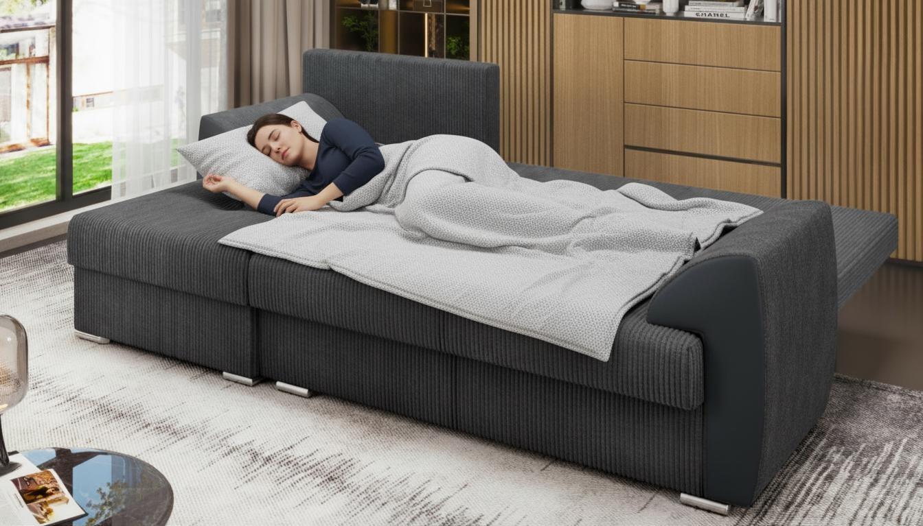 Extendable corner sofa Nord, grey  5