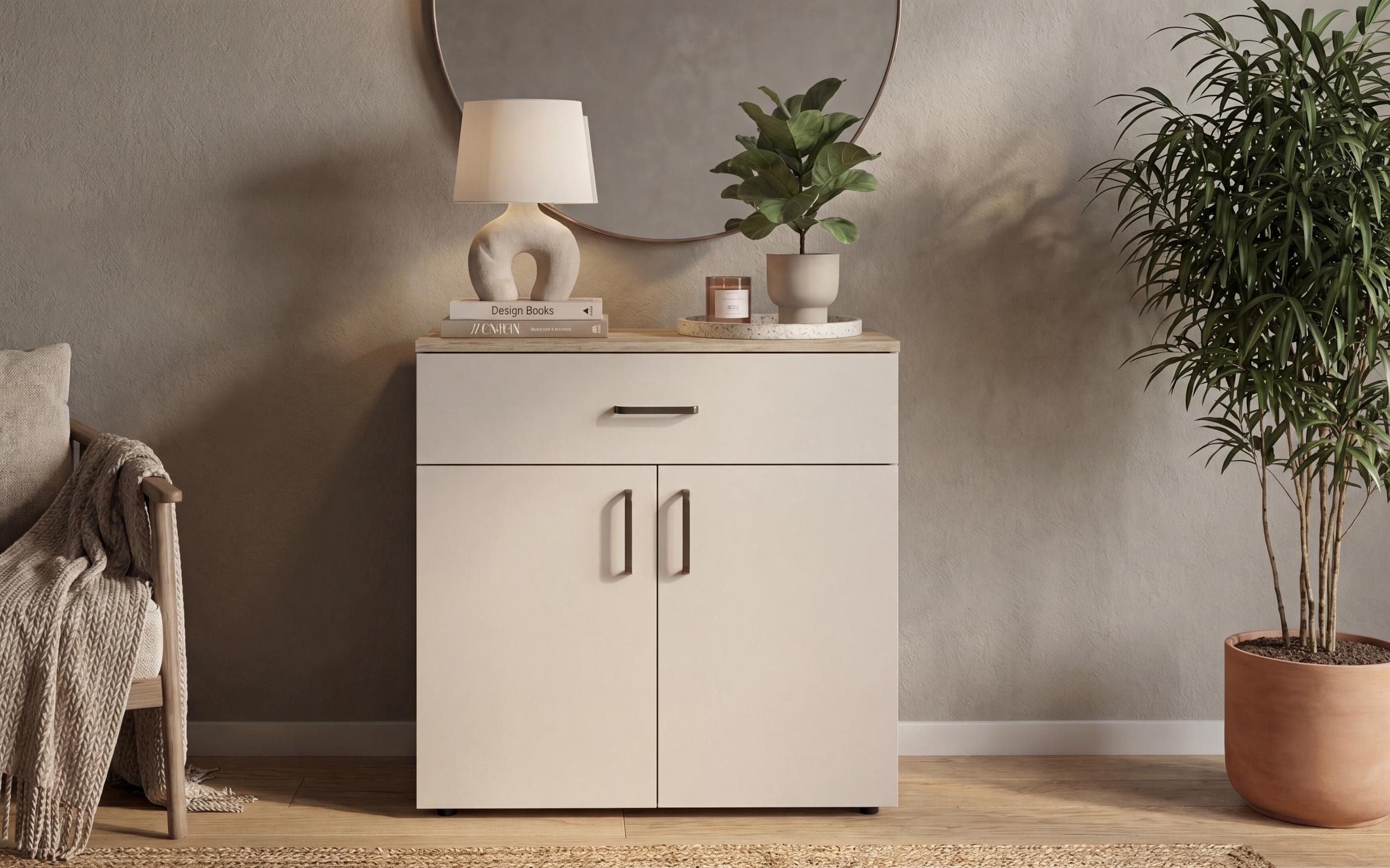 Dresser Space B, cashmere + honey Castello oak  3