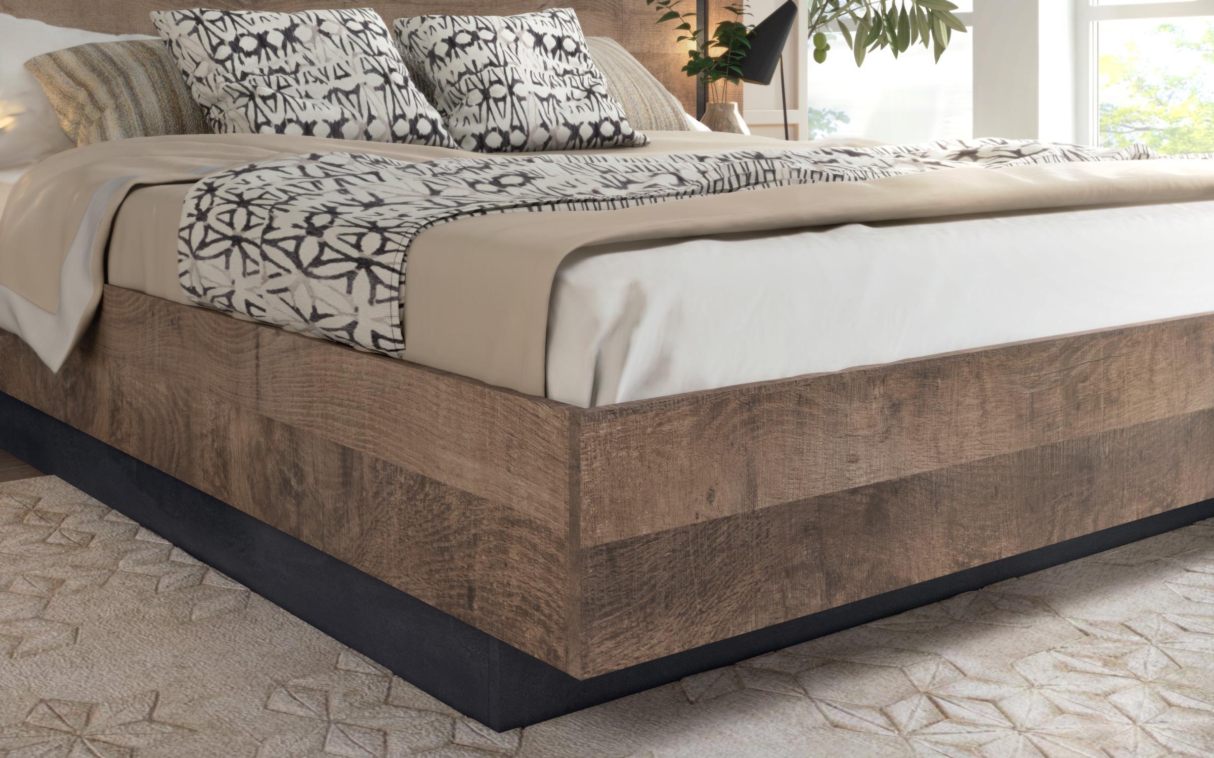 Double bed Omonia, Colonial oak + Magma  4