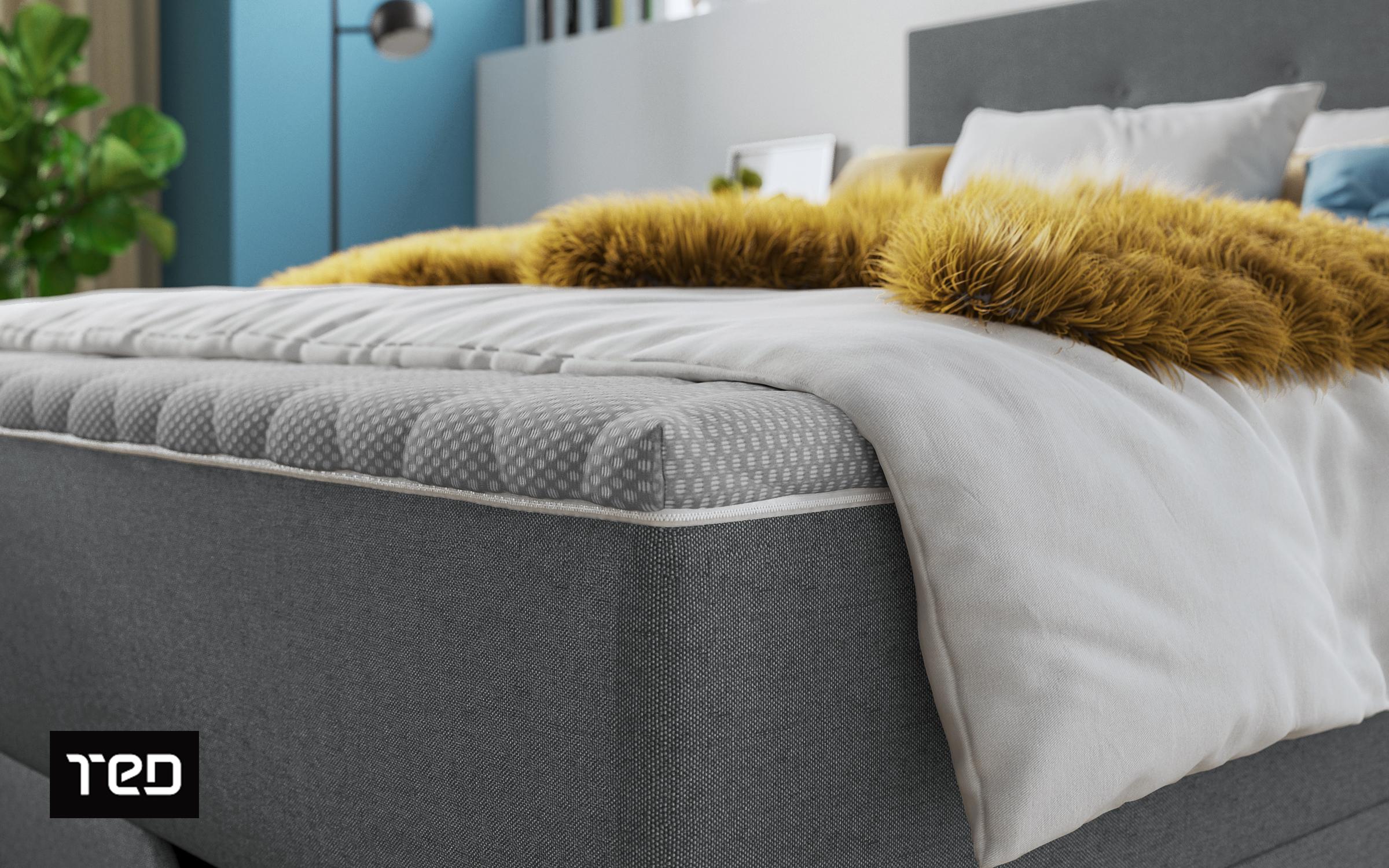 Double bed Box Spring 160/200 Albeta, grey  6