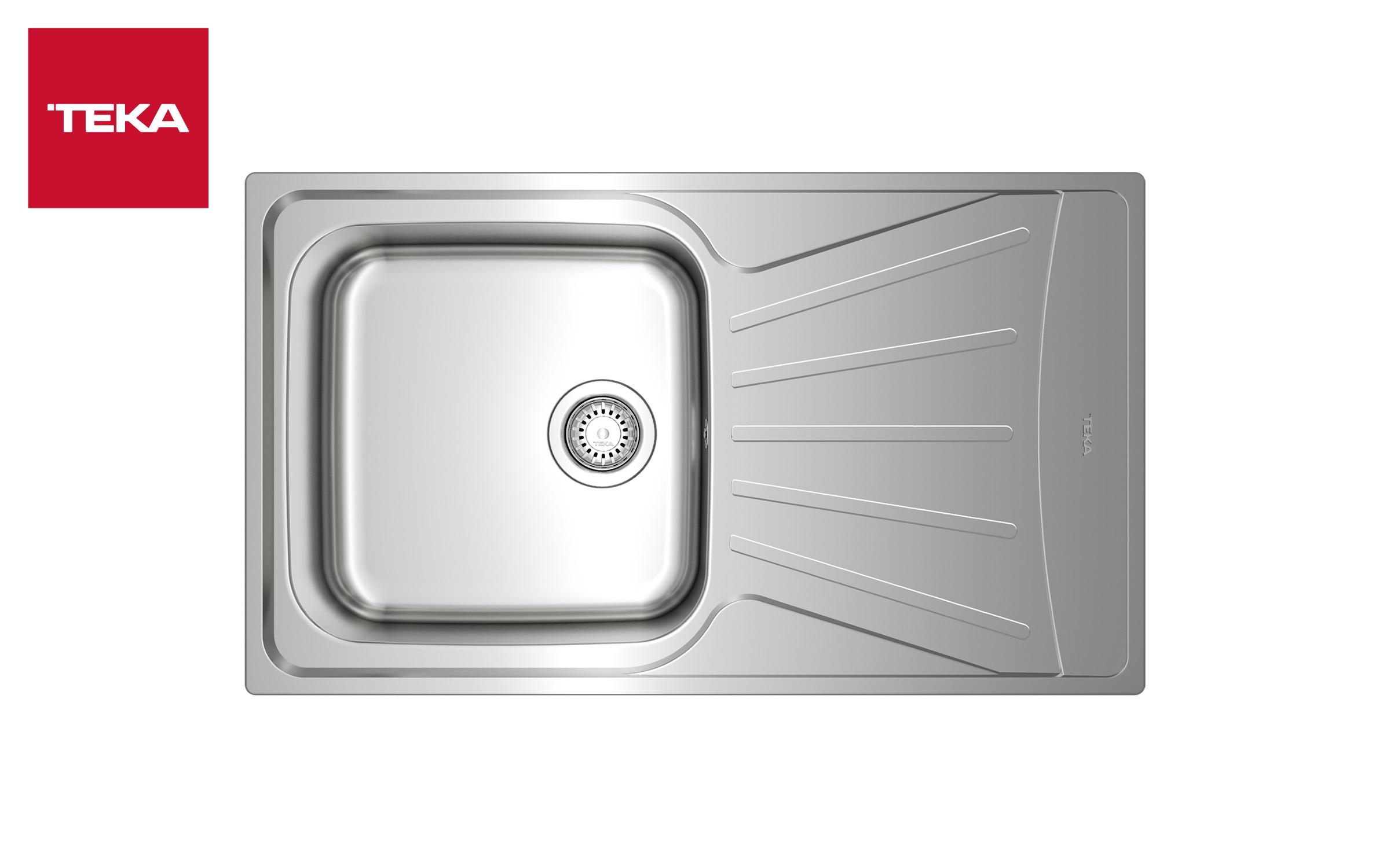 Built-in sink TEKA Starbright 50 E-XP 1B 1D, chrome  2