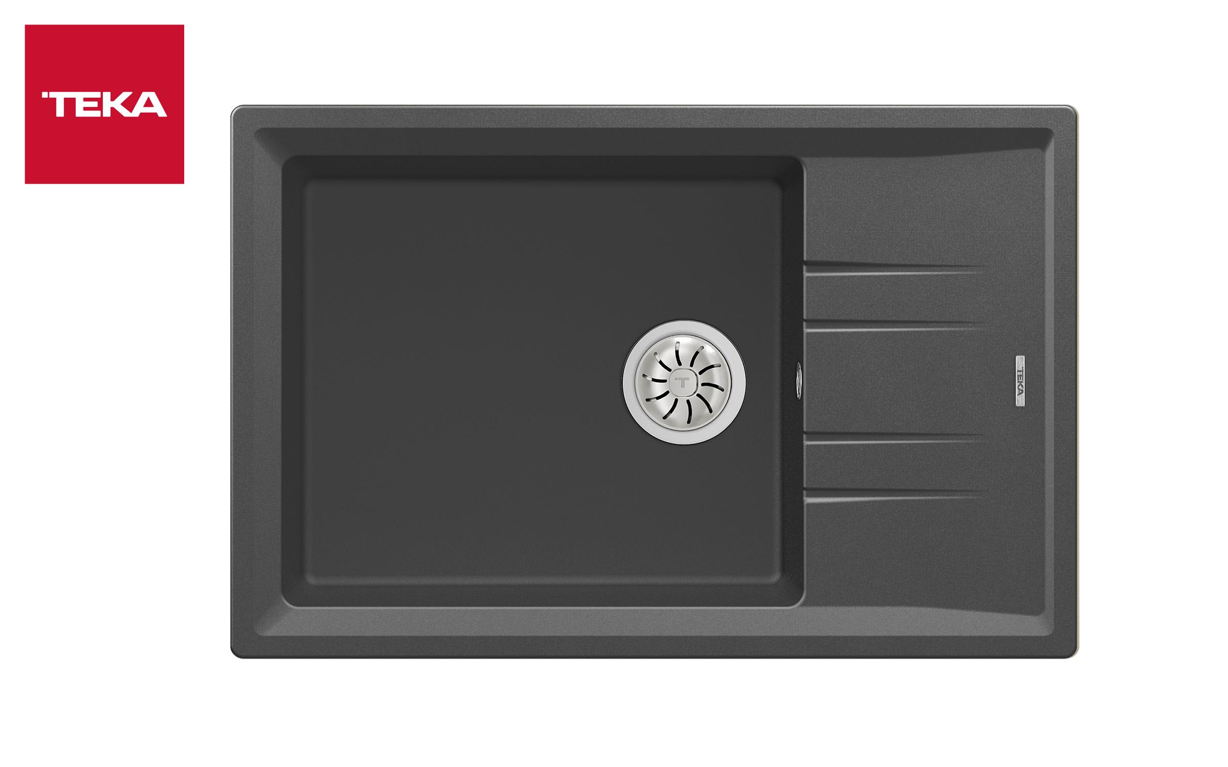 Granite sink TEKA Stone 60 S-TG, dark grey  1